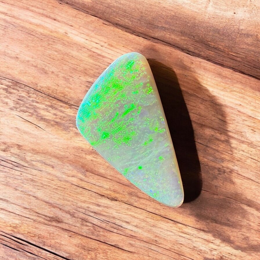 1.7ct Hand - cut Solid Lightning Ridge Semi Black Opal