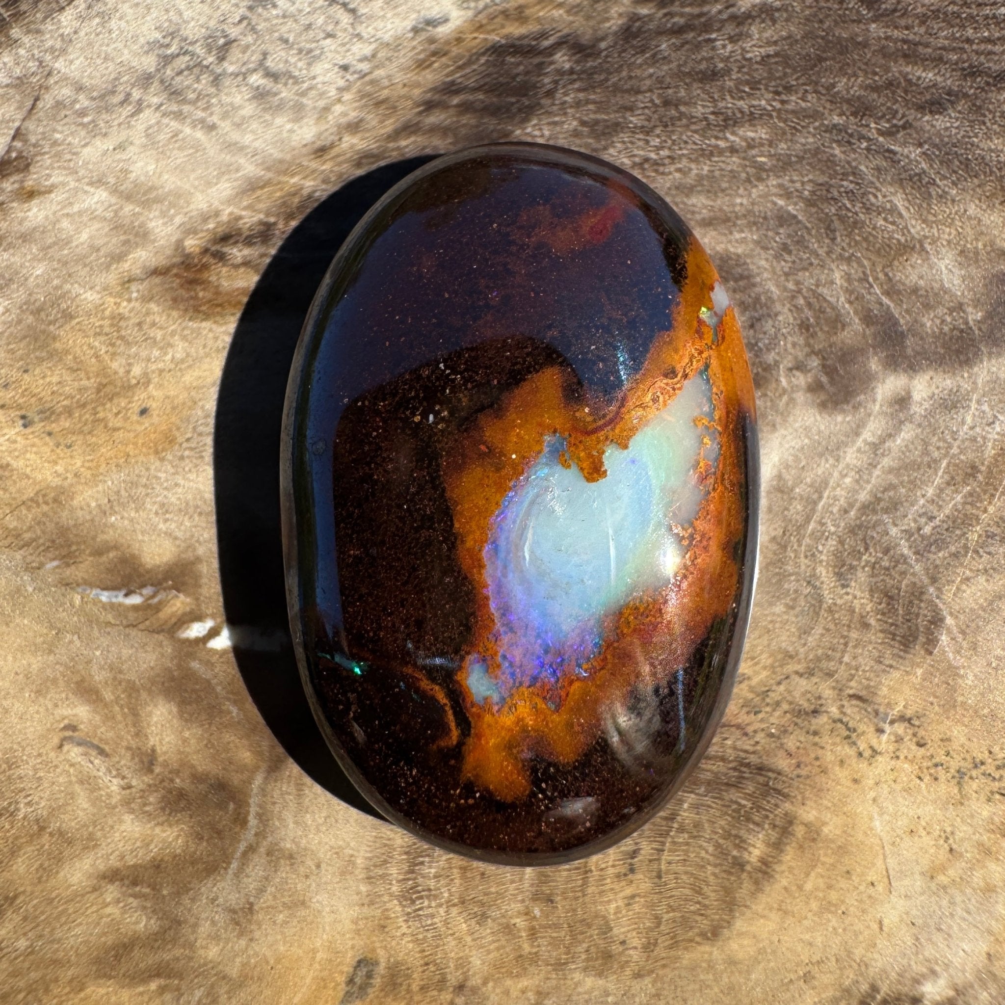 17ct Queensland Boulder Opal | Solid Australian Opal | Hand-Cut