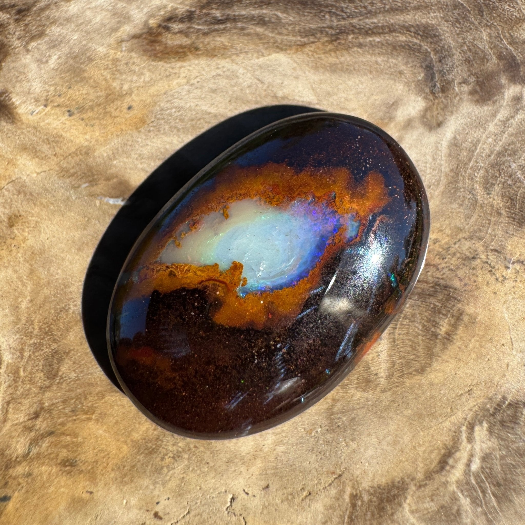 17ct Queensland Boulder Opal | Solid Australian Opal | Hand-Cut
