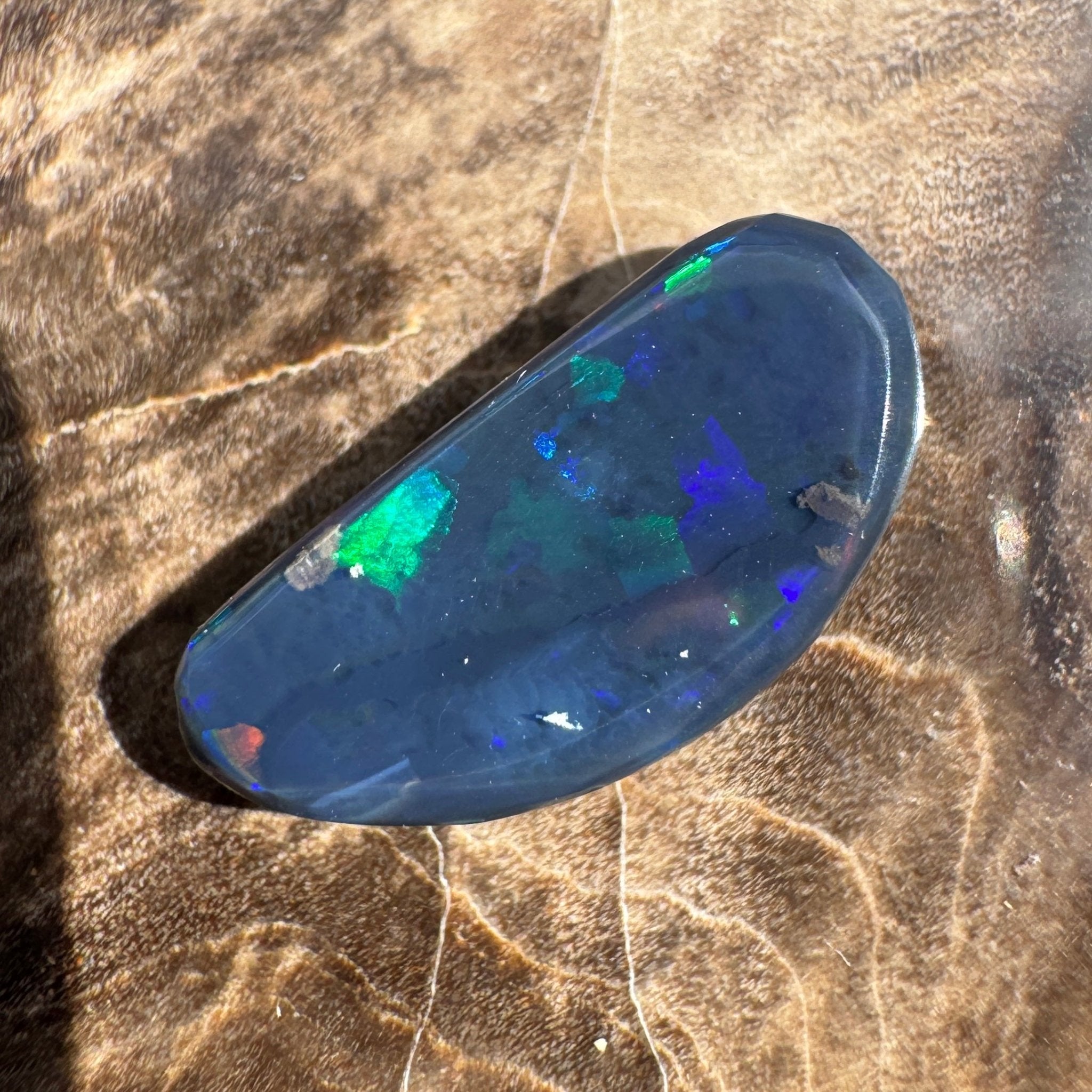 1.8ct Lightning Ridge Freeform Semi Black Opal | Solid Australian Opal | Hand-Cut