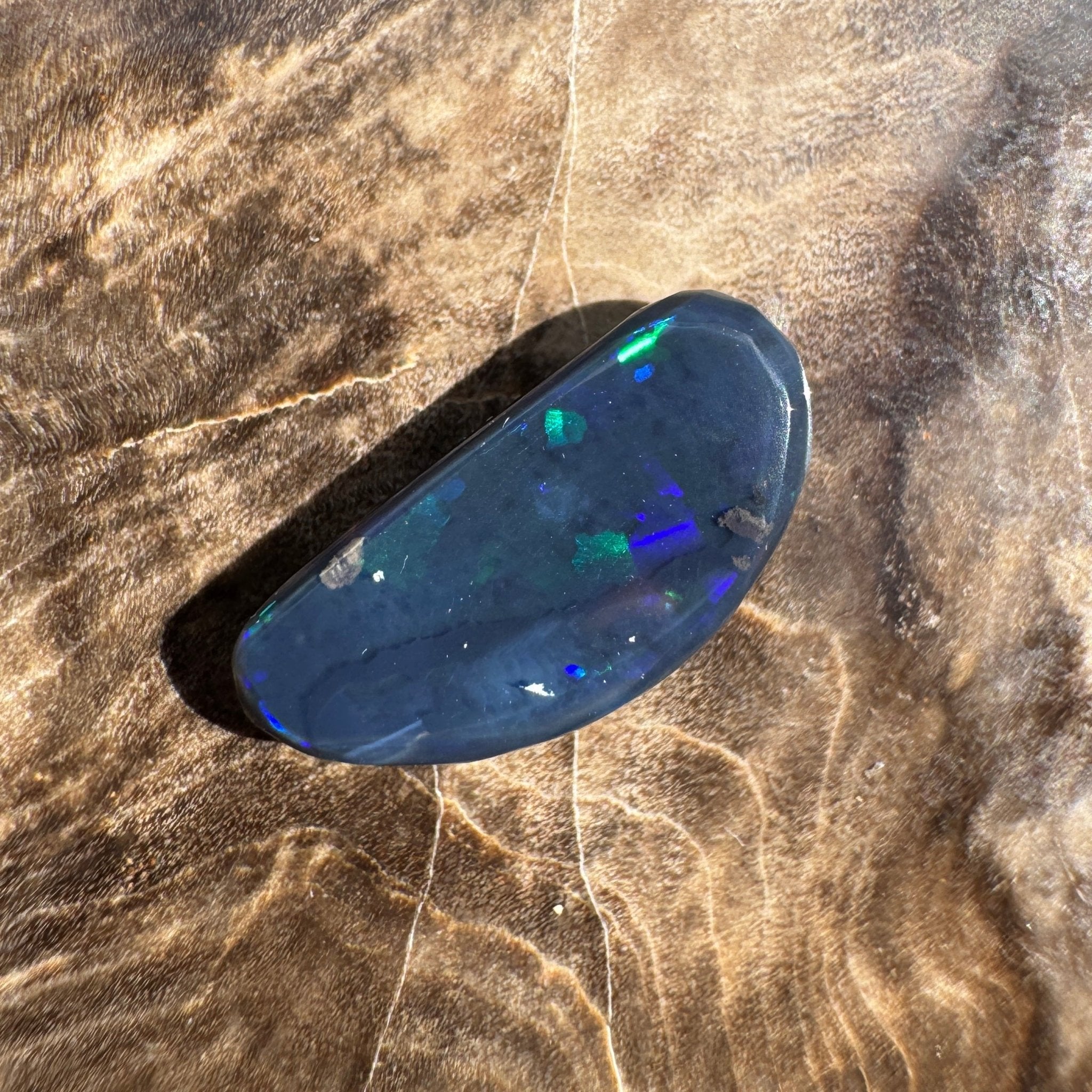 1.8ct Lightning Ridge Freeform Semi Black Opal | Solid Australian Opal | Hand-Cut