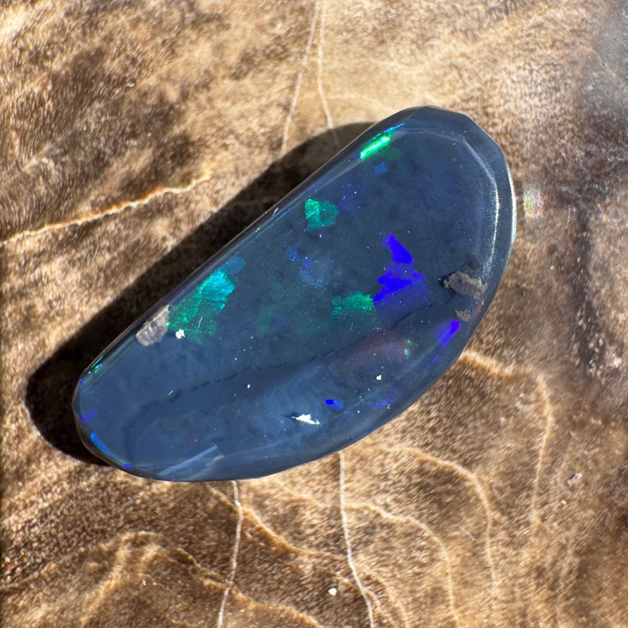 1.8ct Lightning Ridge Freeform Semi Black Opal | Solid Australian Opal | Hand-Cut