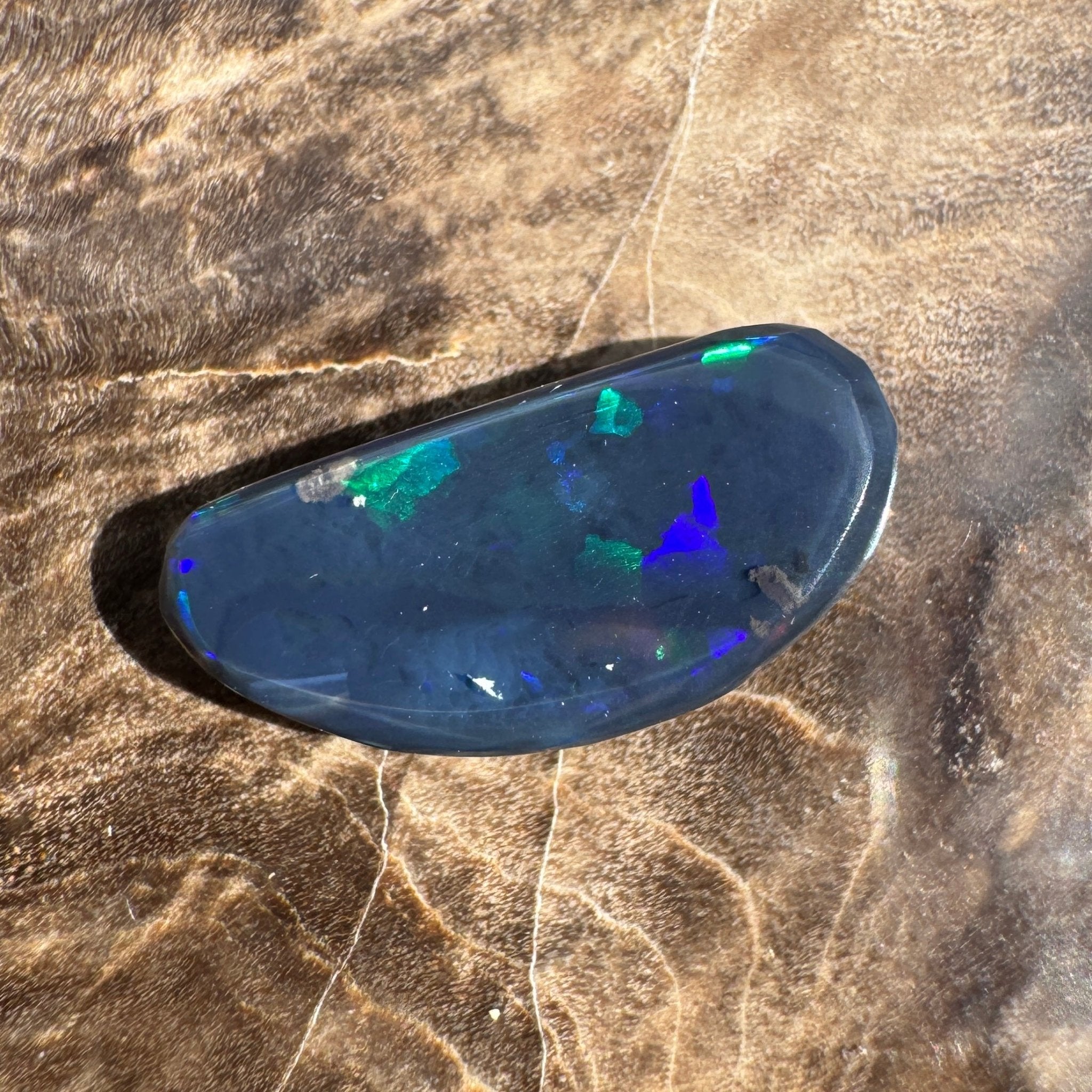 1.8ct Lightning Ridge Freeform Semi Black Opal | Solid Australian Opal | Hand-Cut