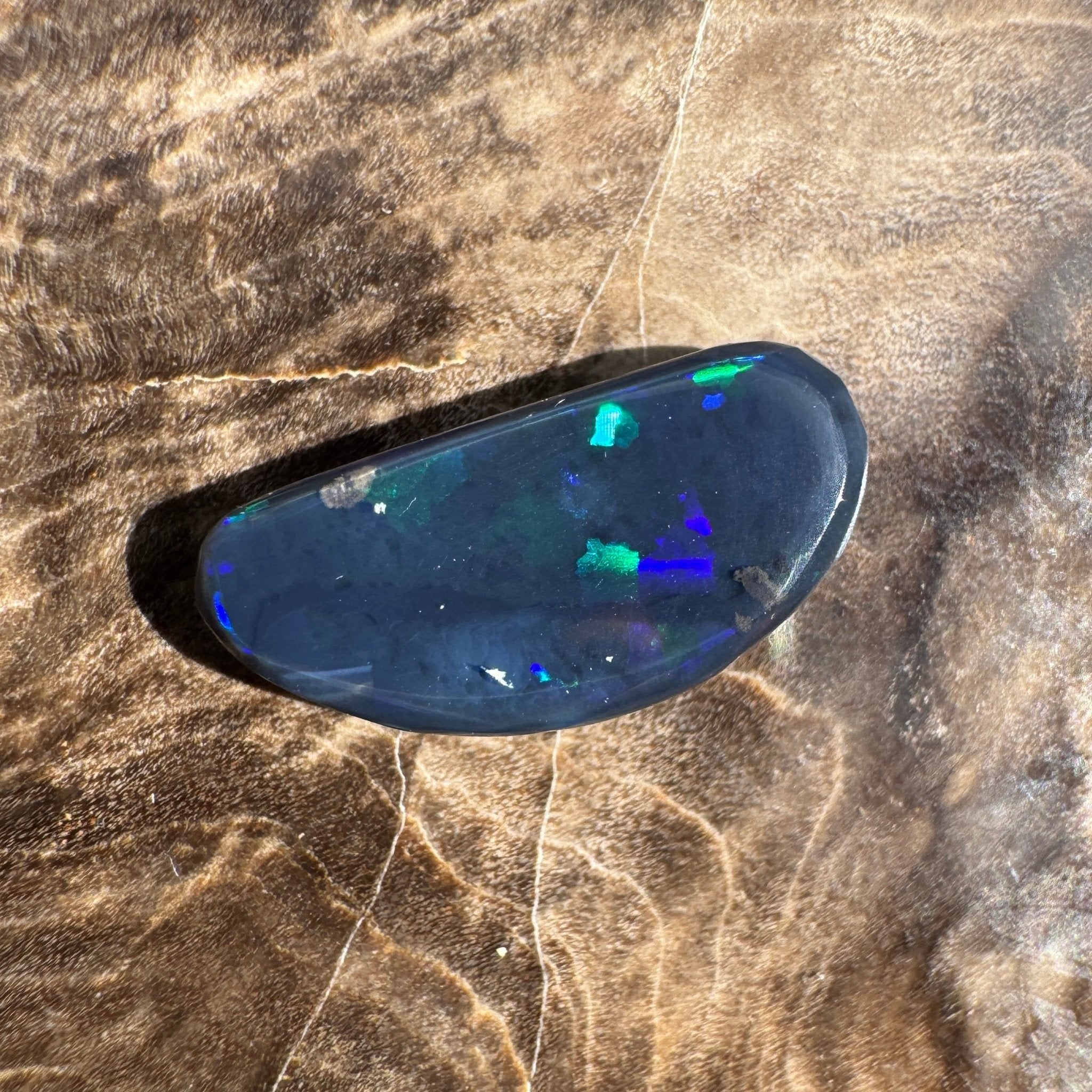 1.8ct Lightning Ridge Freeform Semi Black Opal | Solid Australian Opal | Hand-Cut