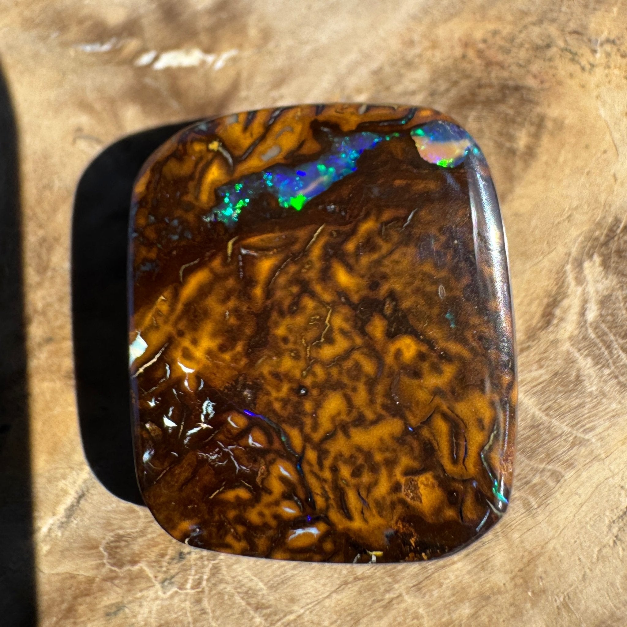 18ct Queensland Boulder Opal | Solid Australian Opal | Hand-Cut