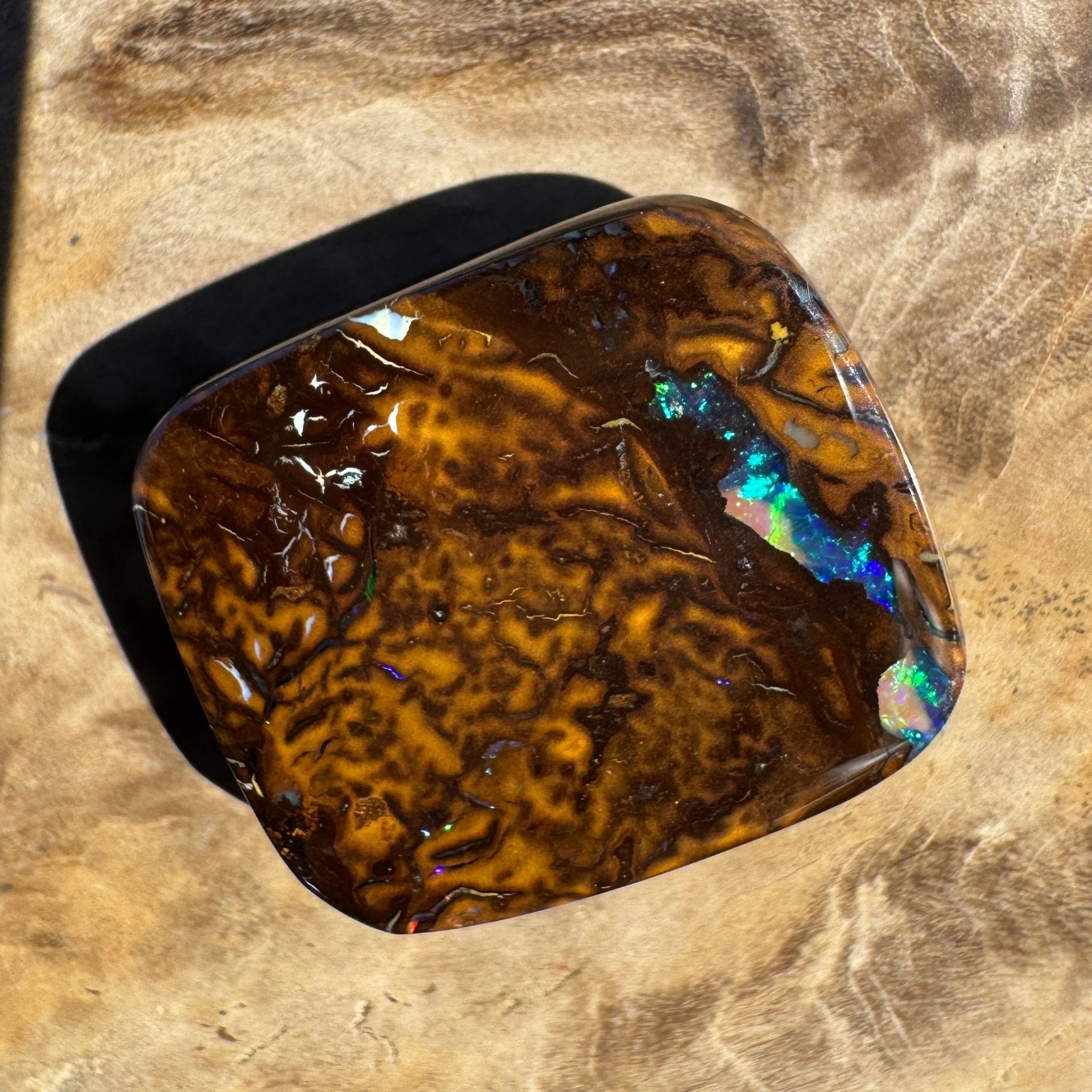 18ct Queensland Boulder Opal | Solid Australian Opal | Hand-Cut