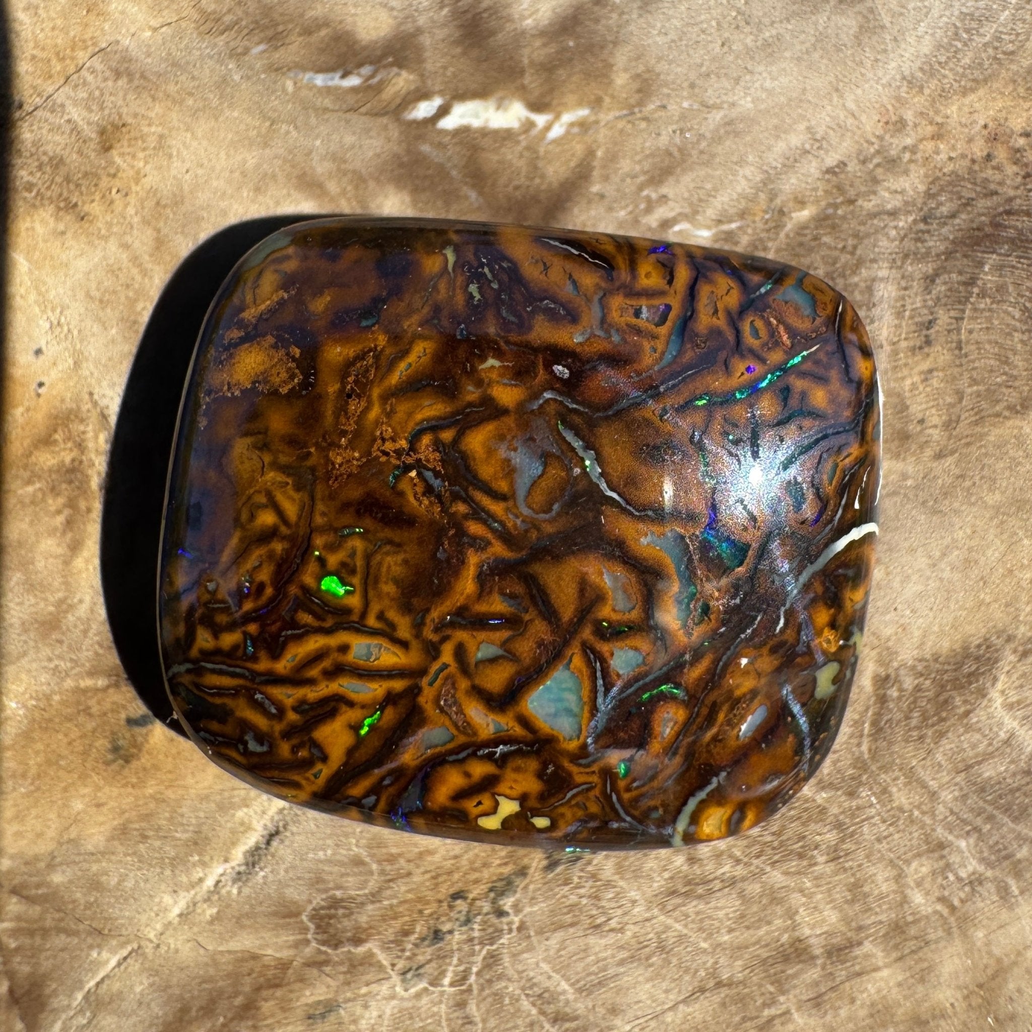 18ct Queensland Boulder Opal | Solid Australian Opal | Hand-Cut