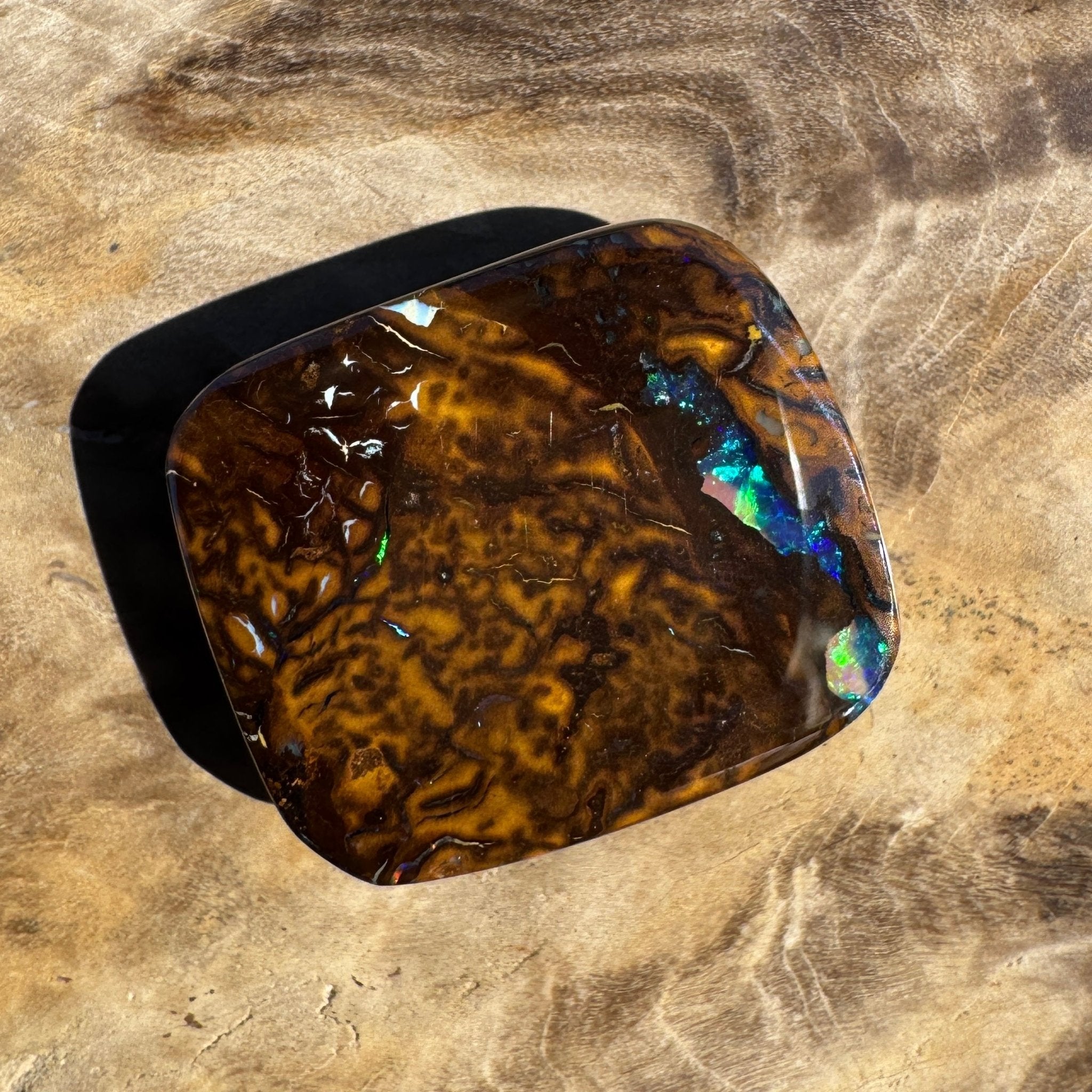 18ct Queensland Boulder Opal | Solid Australian Opal | Hand-Cut