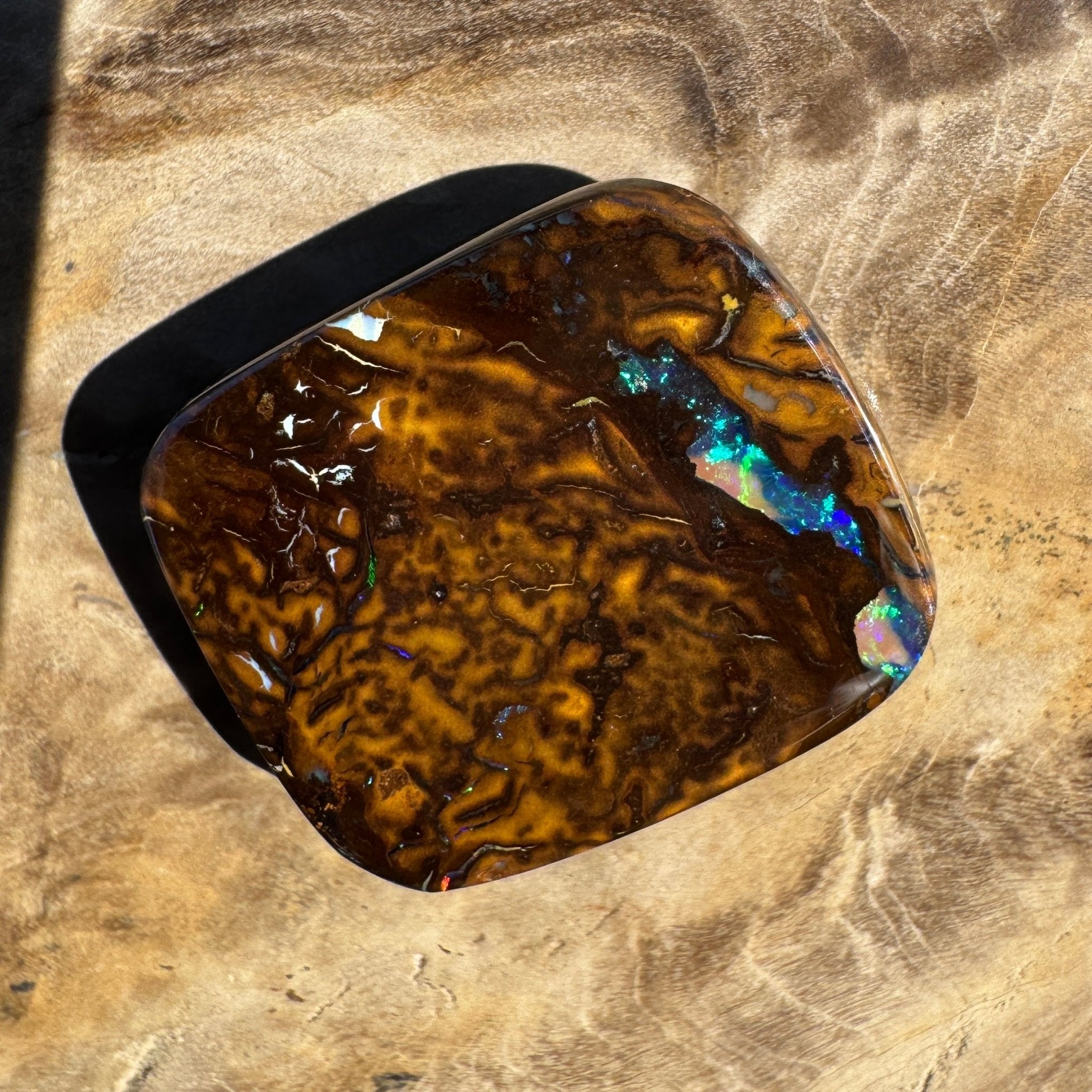 18ct Queensland Boulder Opal | Solid Australian Opal | Hand-Cut