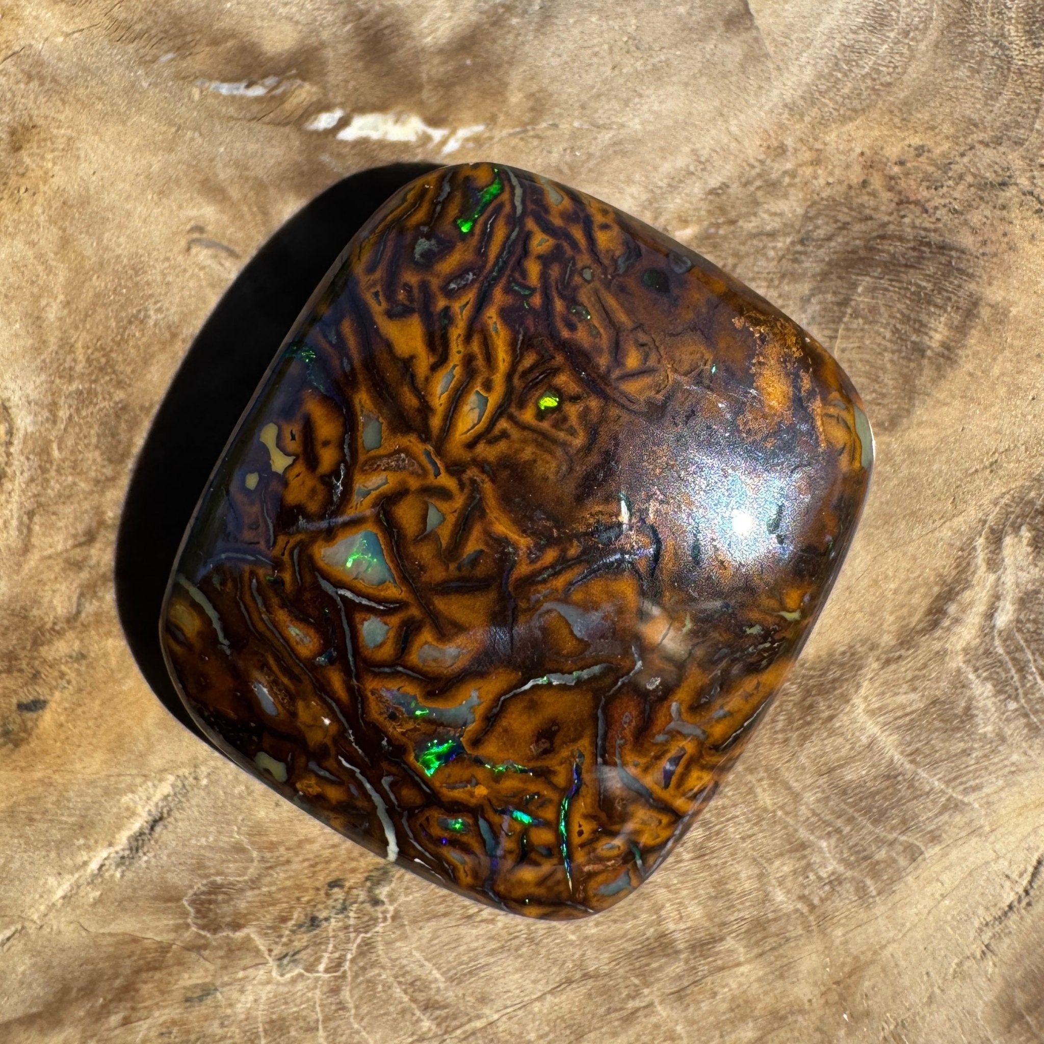 18ct Queensland Boulder Opal | Solid Australian Opal | Hand-Cut