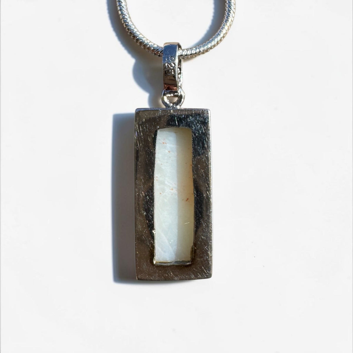 1.95ct Coober Pedy Opal Pendant Necklace ~ 'Boulia Blaze' | 925 Sterling Silver | Solid Australian Opal