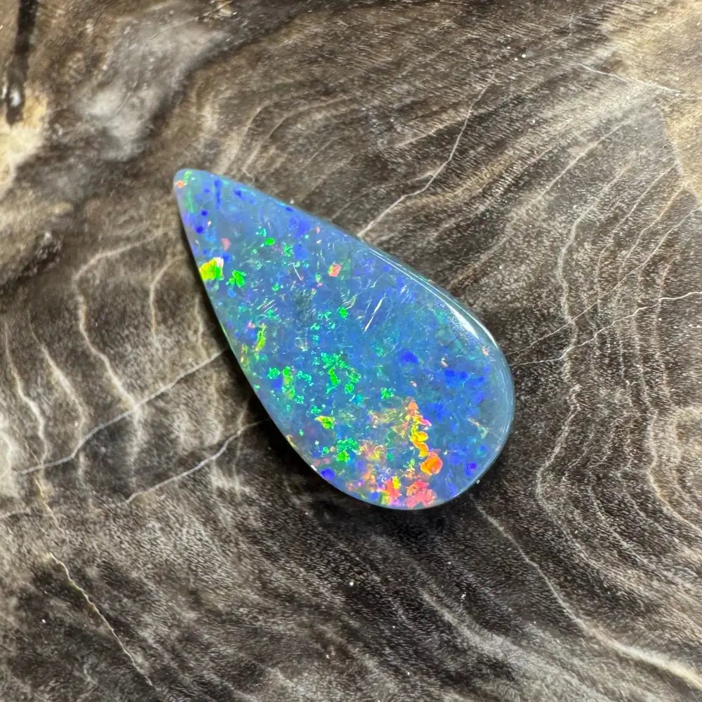1.9carat Hand - Cut Solid Lightning Ridge Semi Black Opal