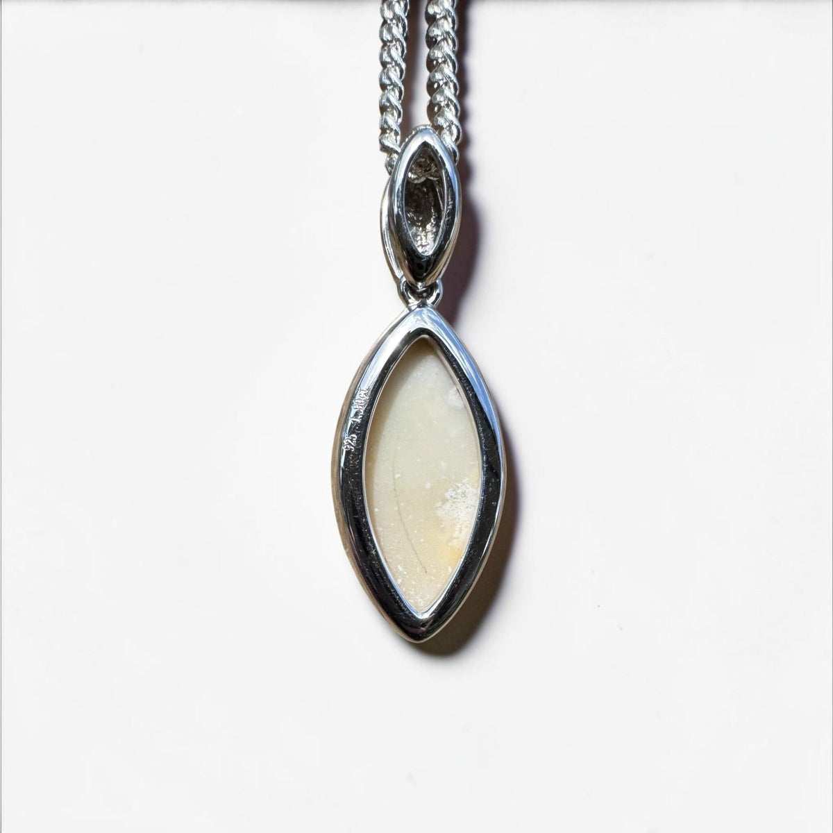 1.9ct Coober Pedy Opal Pendant Necklace ~ 'Penola Flicker' | 925 Sterling Silver | Solid Australian Opal