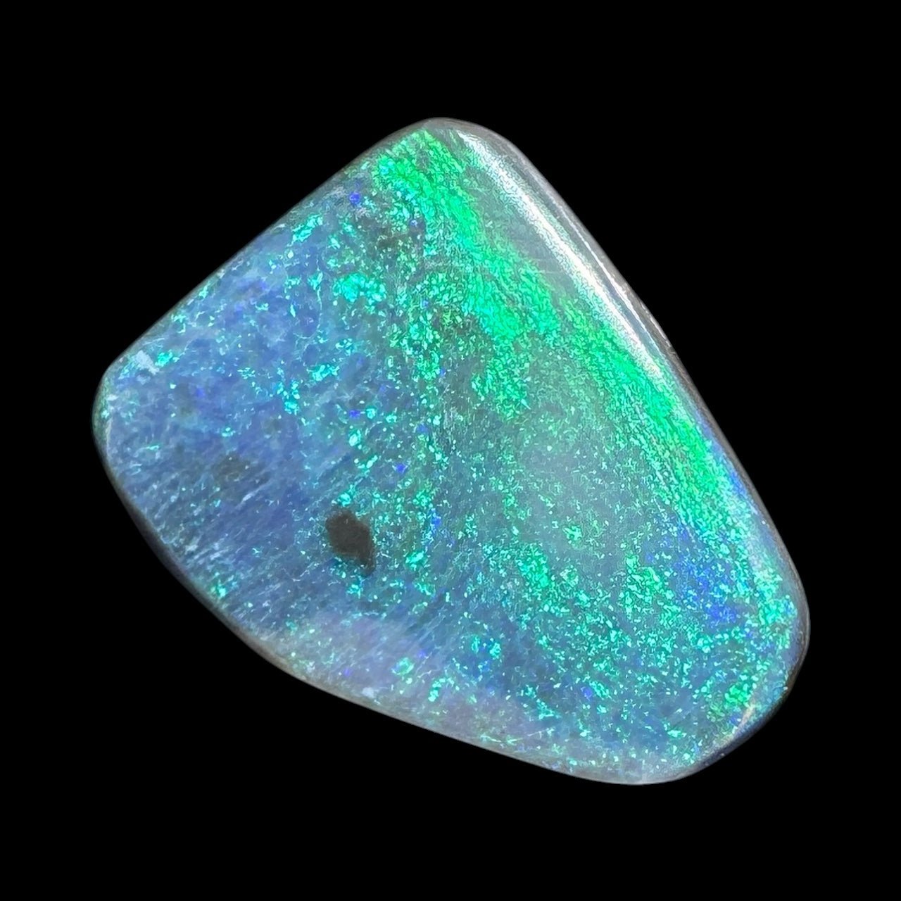 1.9ct Hand - cut Solid Lightning Ridge Semi Black Opal