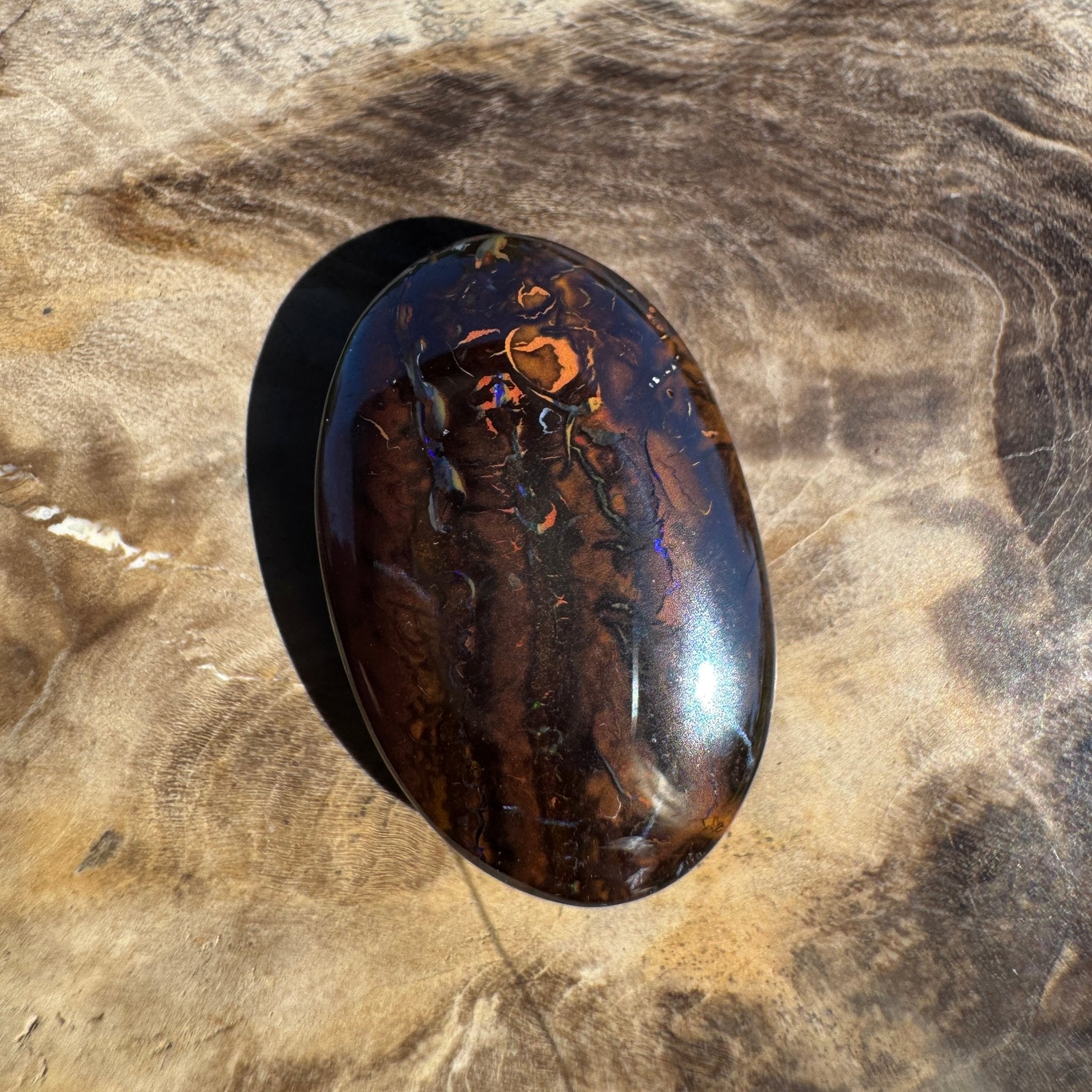 19ct Queensland Boulder Opal | Solid Australian Opal | Hand-Cut