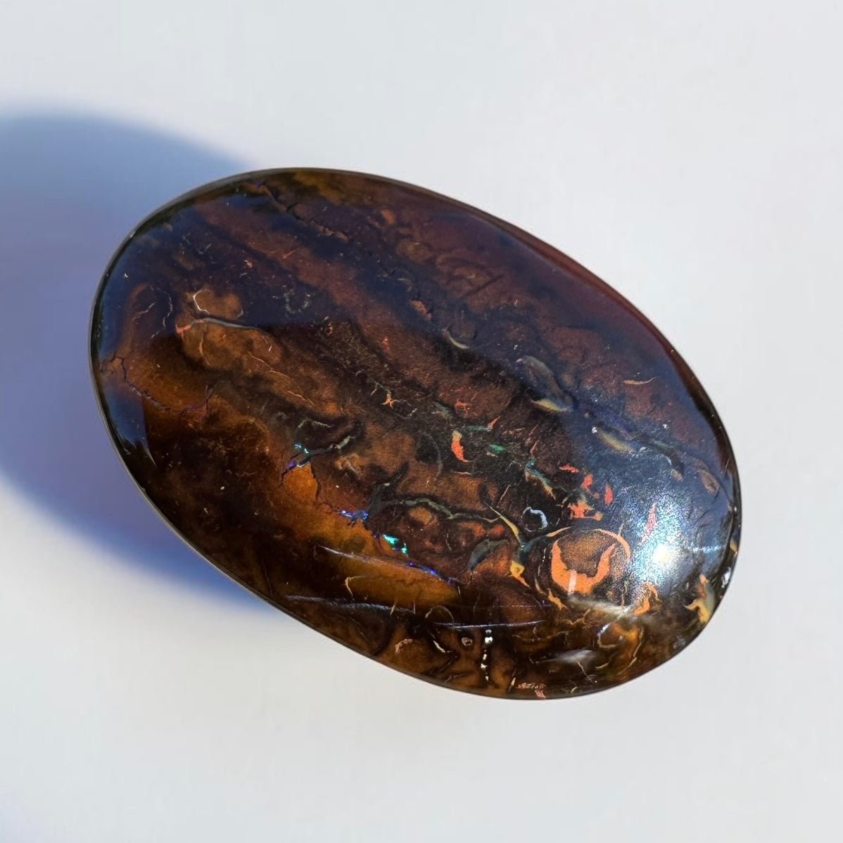19ct Queensland Boulder Opal | Solid Australian Opal | Hand-Cut