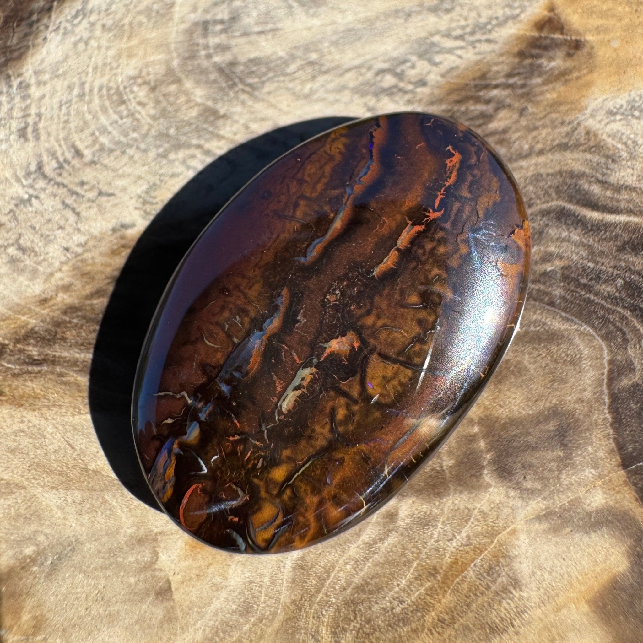 19ct Queensland Boulder Opal | Solid Australian Opal | Hand-Cut