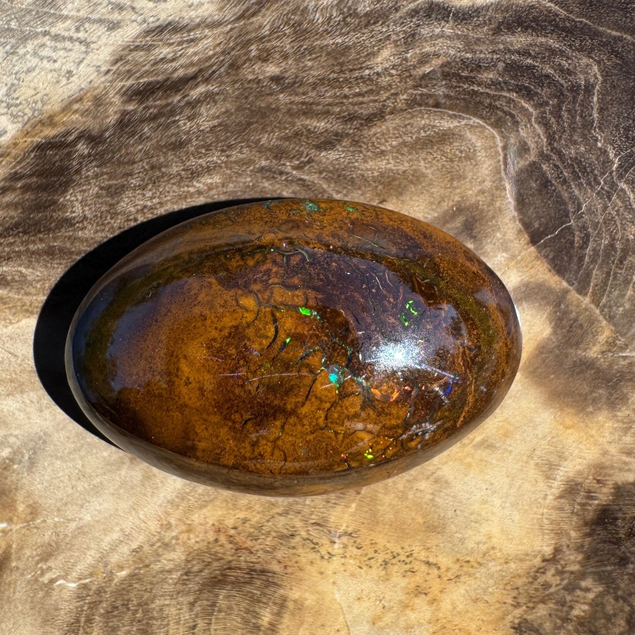 19ct Queensland Boulder Opal | Solid Australian Opal | Hand-Cut