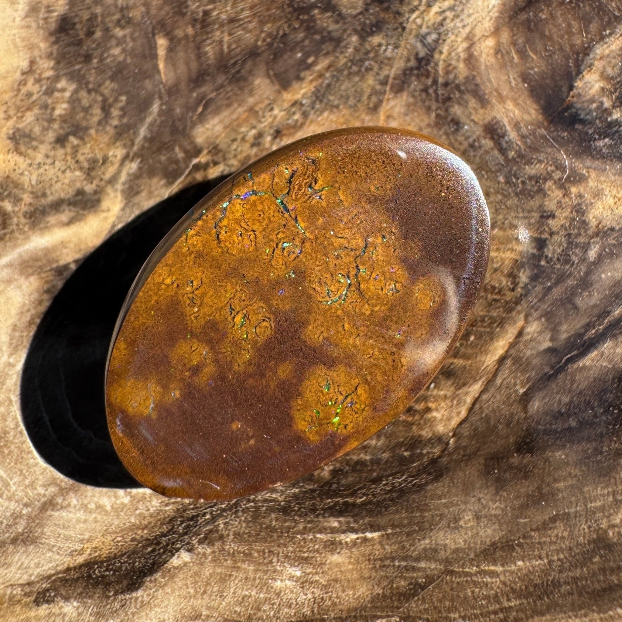 19ct Queensland Boulder Opal | Solid Australian Opal | Hand-Cut