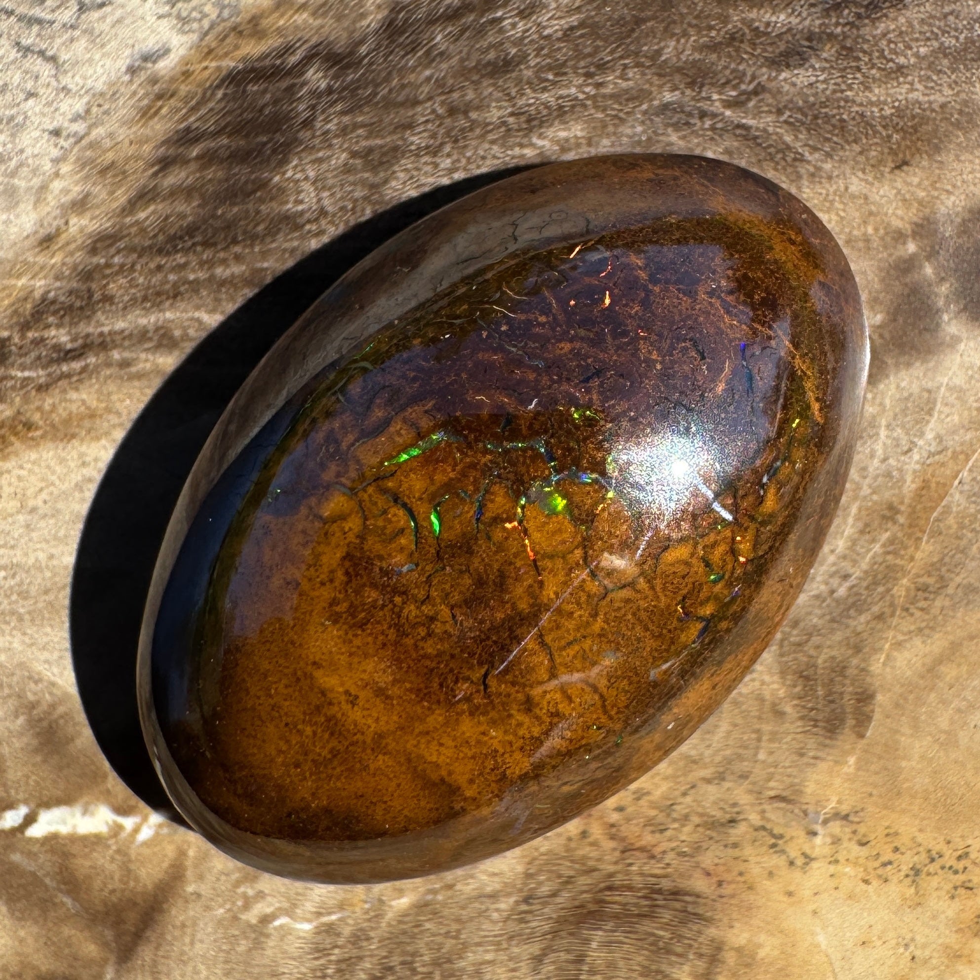 19ct Queensland Boulder Opal | Solid Australian Opal | Hand-Cut