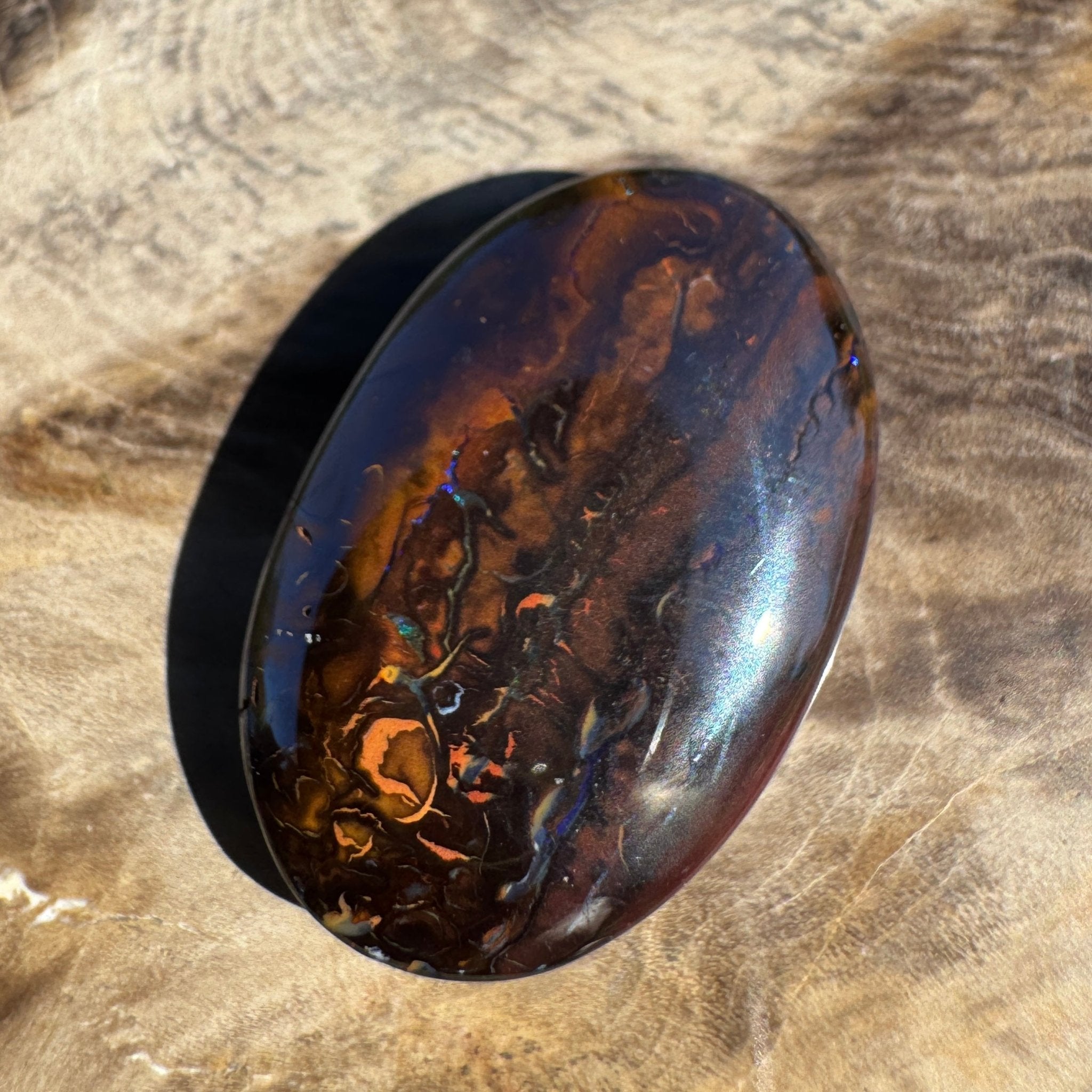 19ct Queensland Boulder Opal | Solid Australian Opal | Hand-Cut