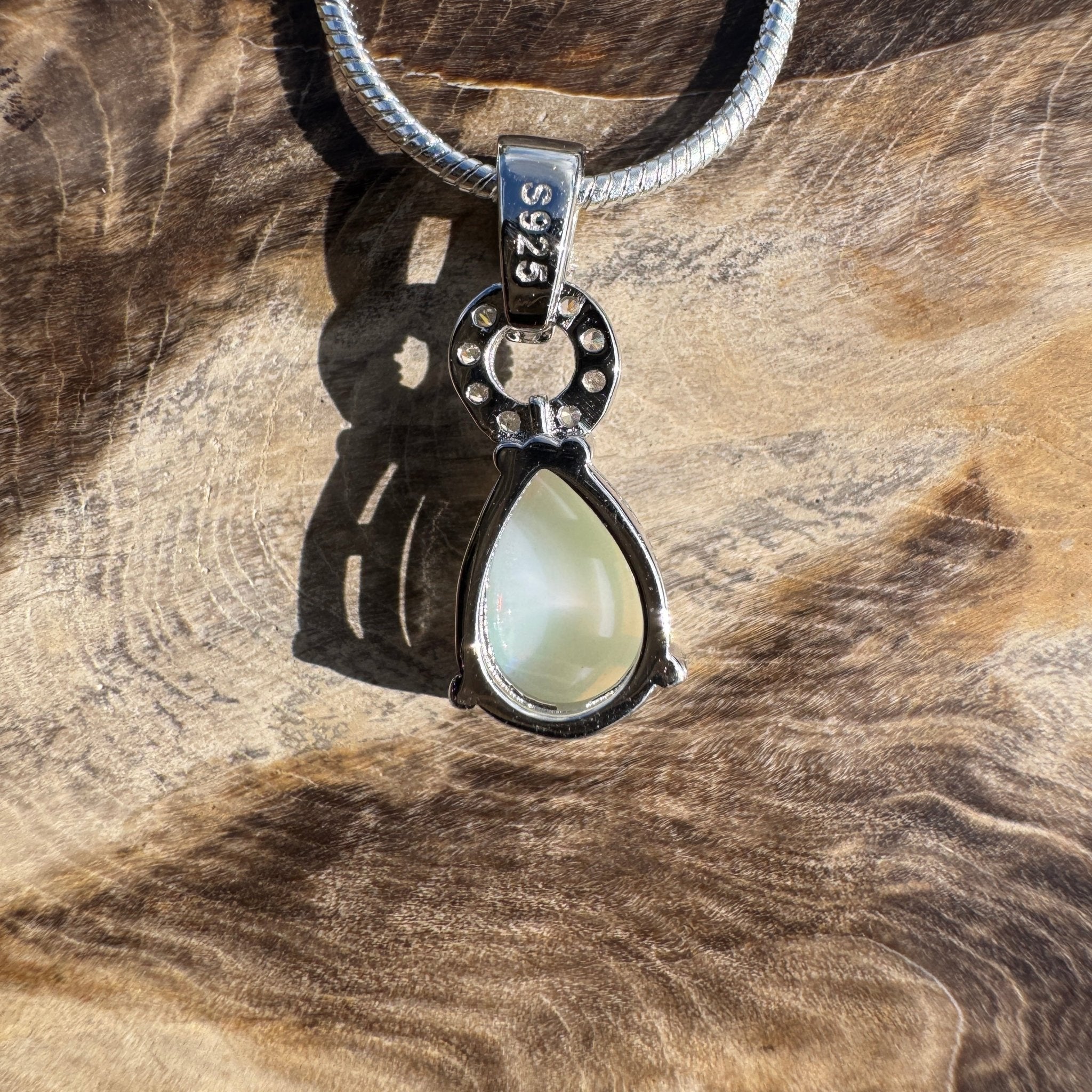 1ct Coober Pedy Opal Pendant Necklace ~ 'Dingo Creek Dusk' | 925 Sterling Silver | Solid Australian Opal