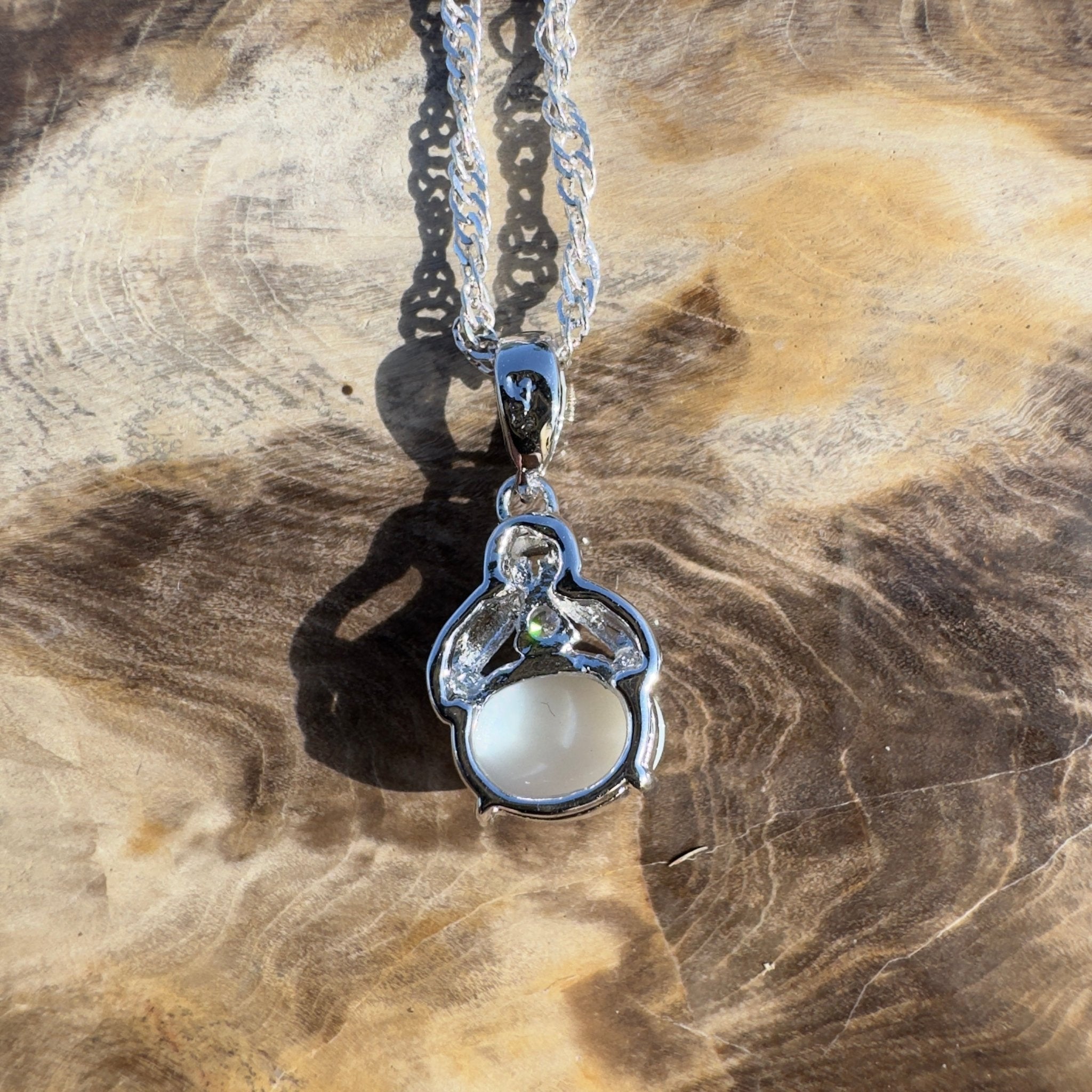 1ct Coober Pedy Opal Pendant Necklace ~ 'Eyre Expanse' | 925 Sterling Silver | Solid Australian Opal