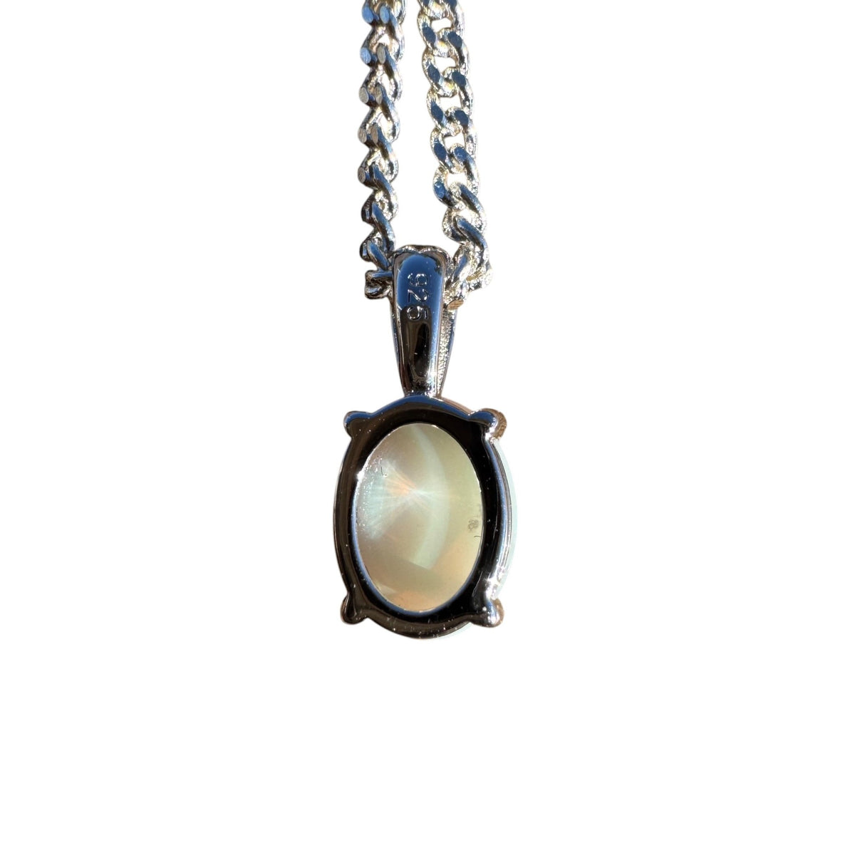 1ct Coober Pedy Opal Pendant Necklace ~ 'Rottnest Light' | 925 Sterling Silver | Solid Australian Opal