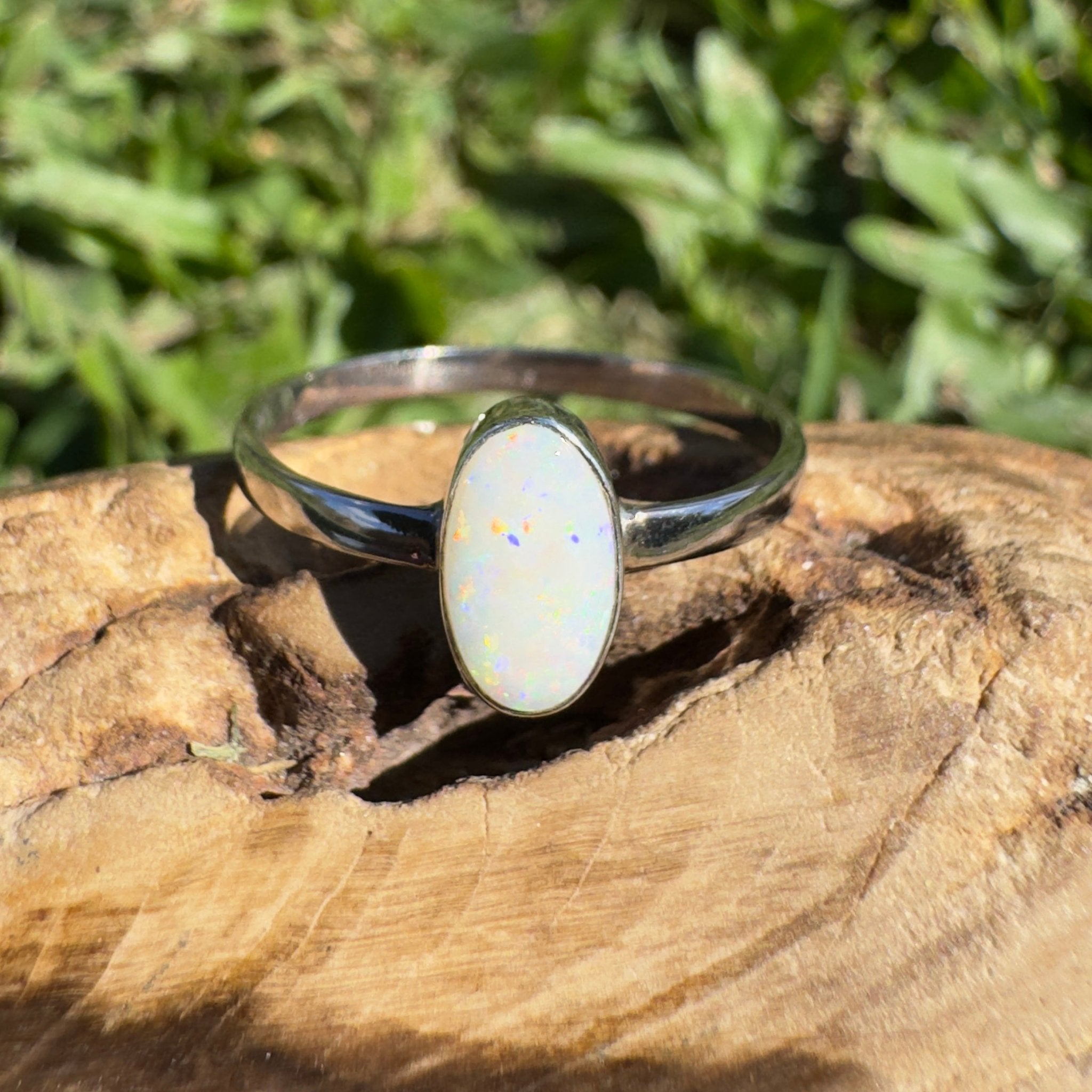 1ct Coober Pedy Opal Ring ~ 'Kalgoorlie Sparkle' | 925 Sterling Silver | Solid Australian Opal