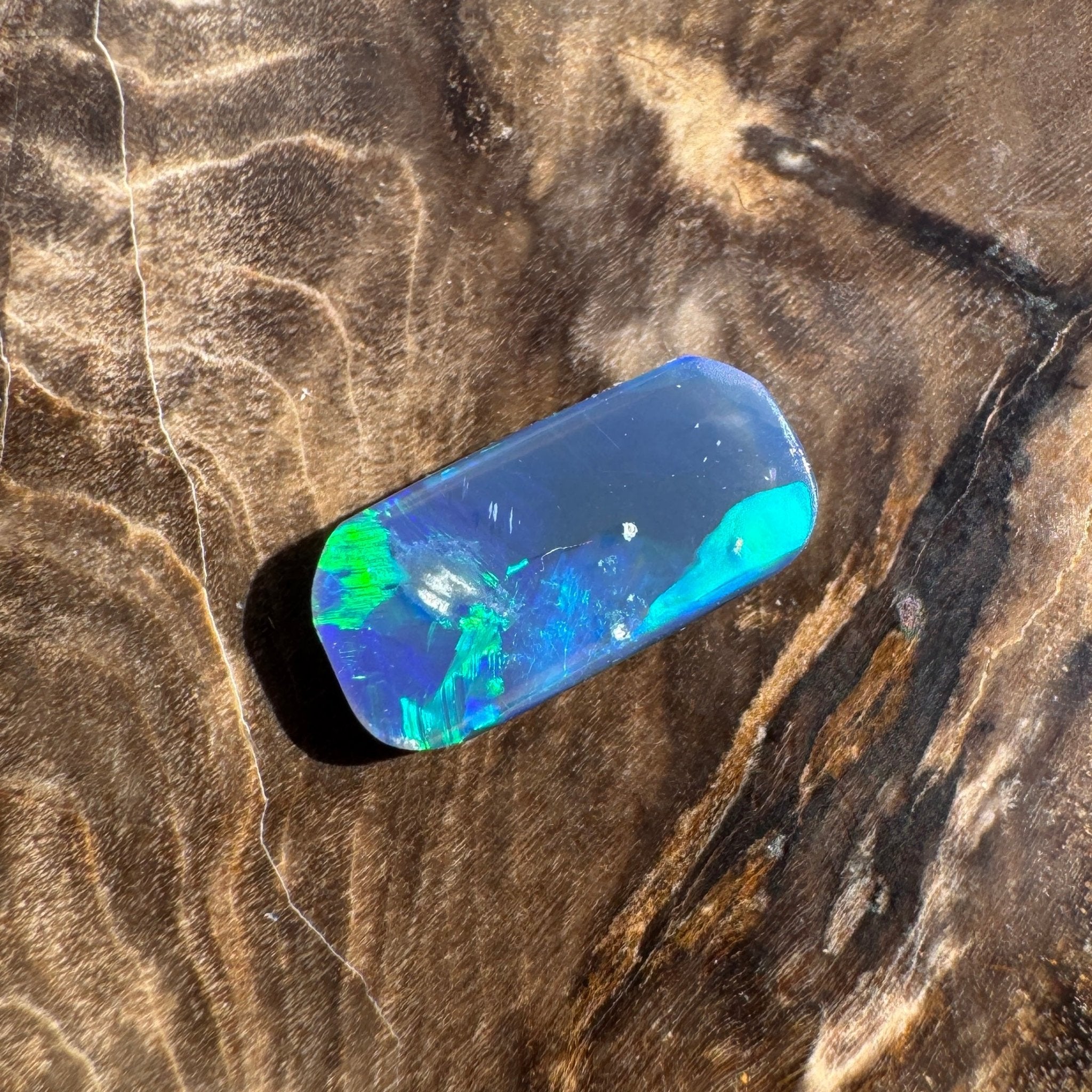 1ct Lightning Ridge Freeform Opal | Solid Australian Opal | Hand-Cut