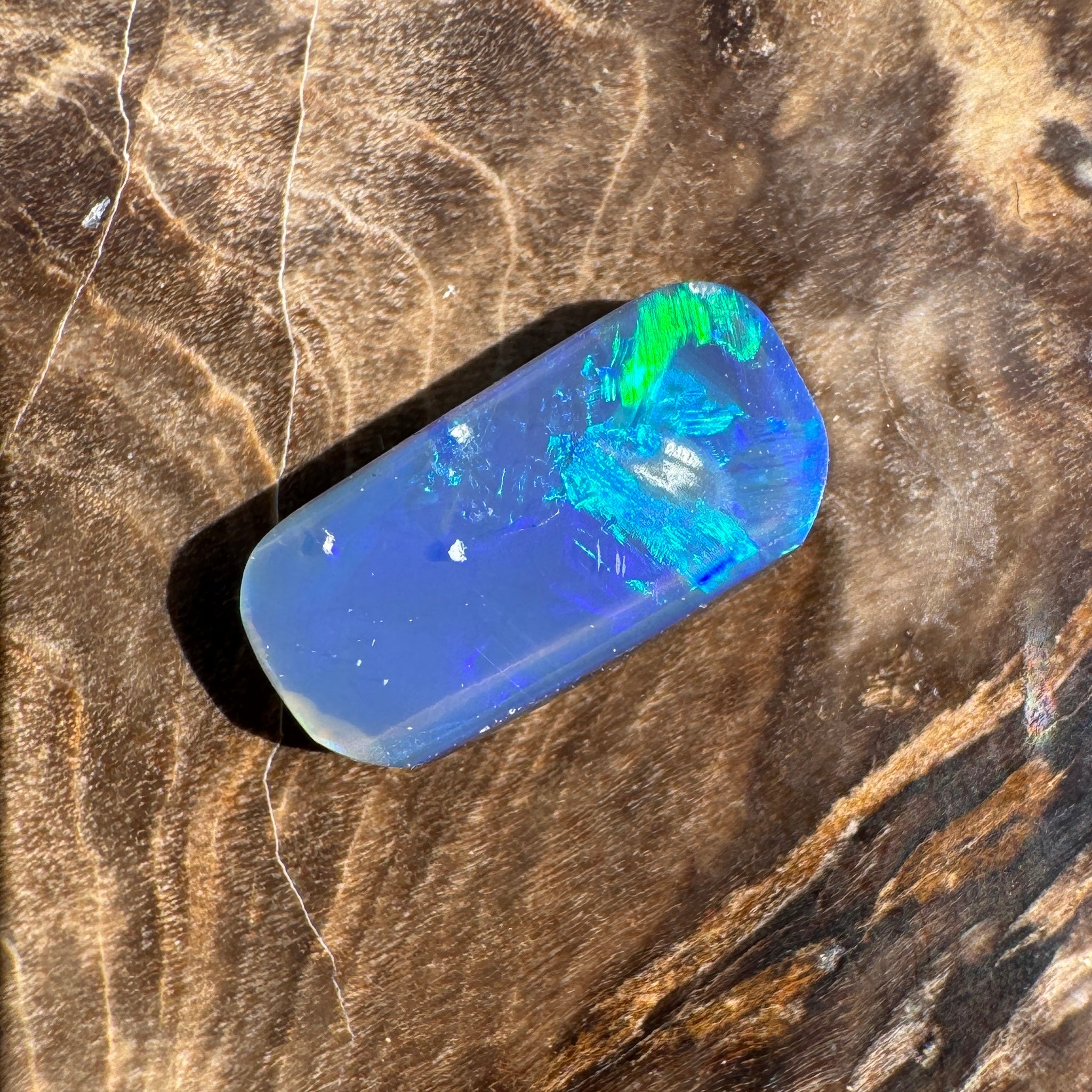 1ct Lightning Ridge Freeform Opal | Solid Australian Opal | Hand-Cut