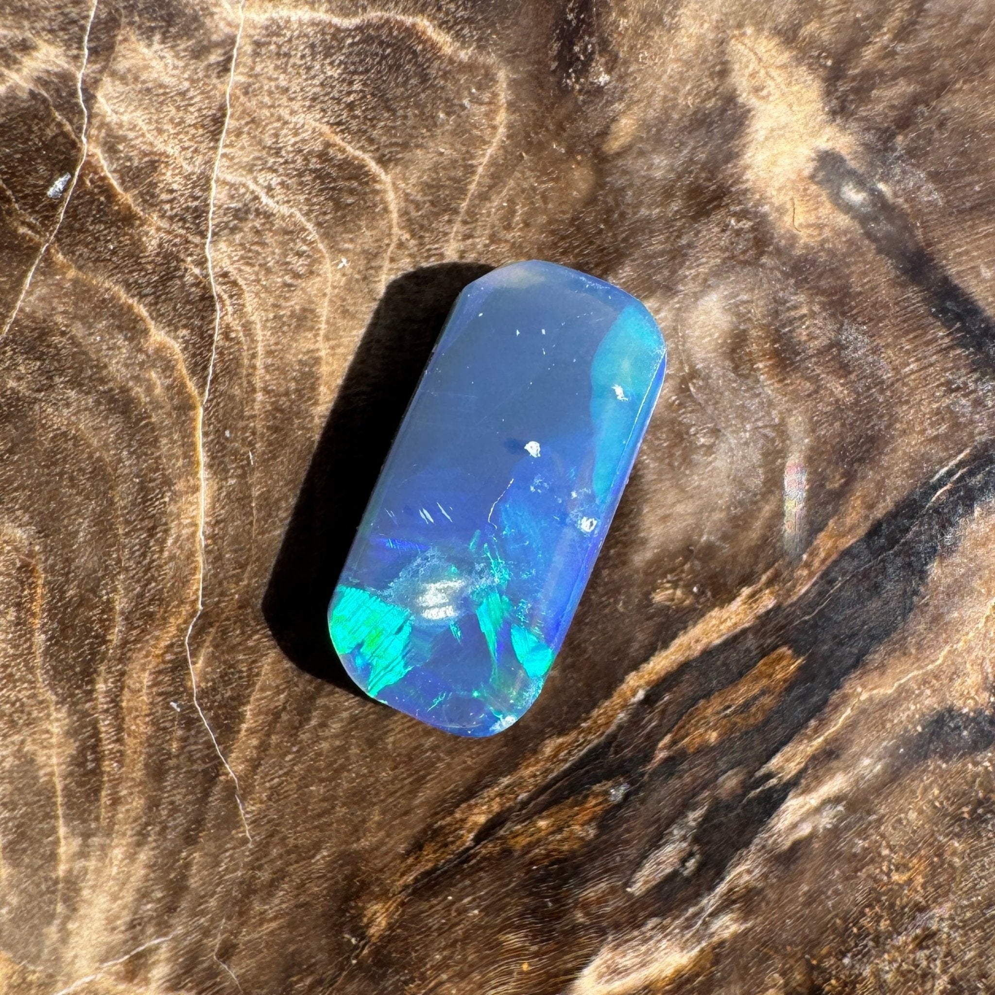 1ct Lightning Ridge Freeform Opal | Solid Australian Opal | Hand-Cut