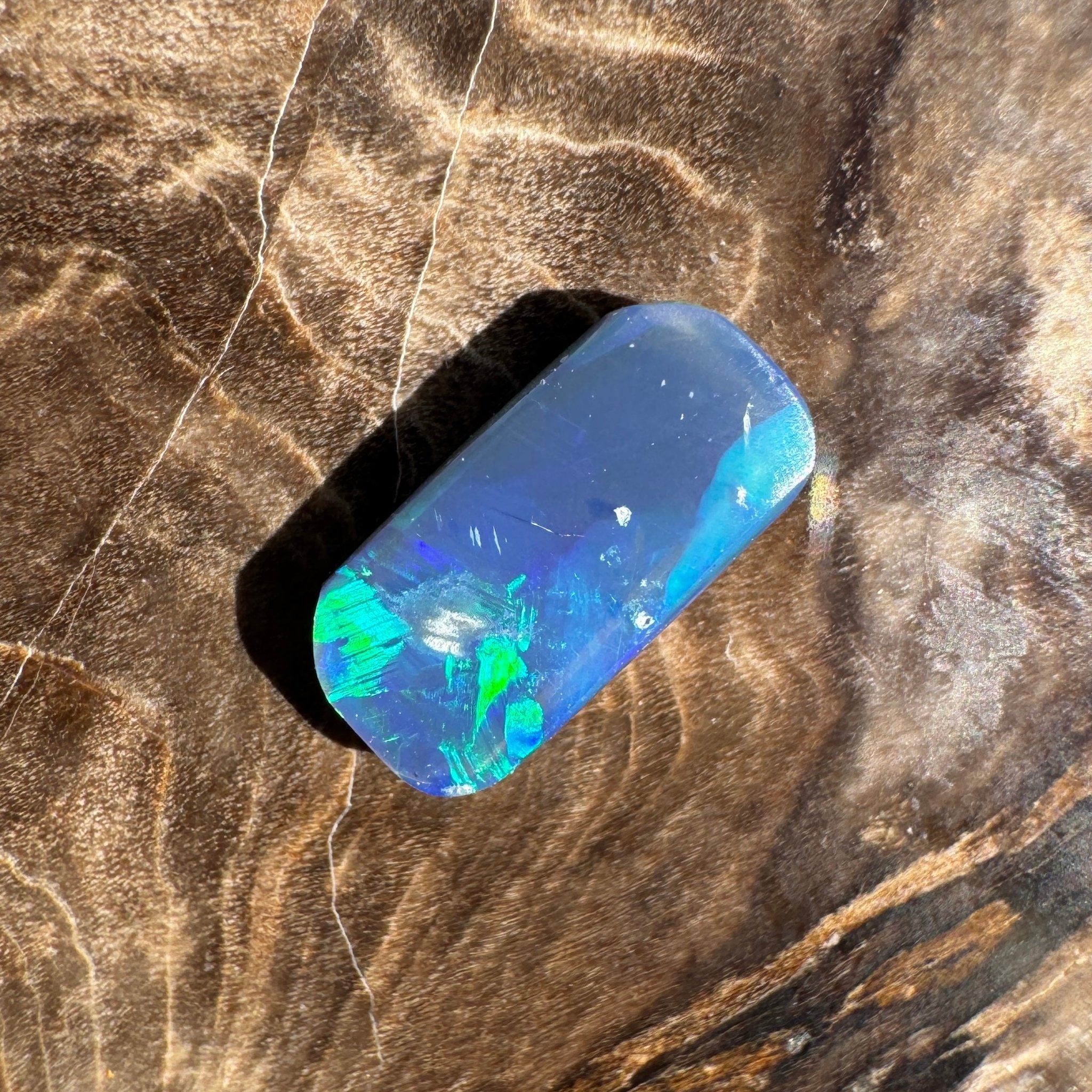 1ct Lightning Ridge Freeform Opal | Solid Australian Opal | Hand-Cut