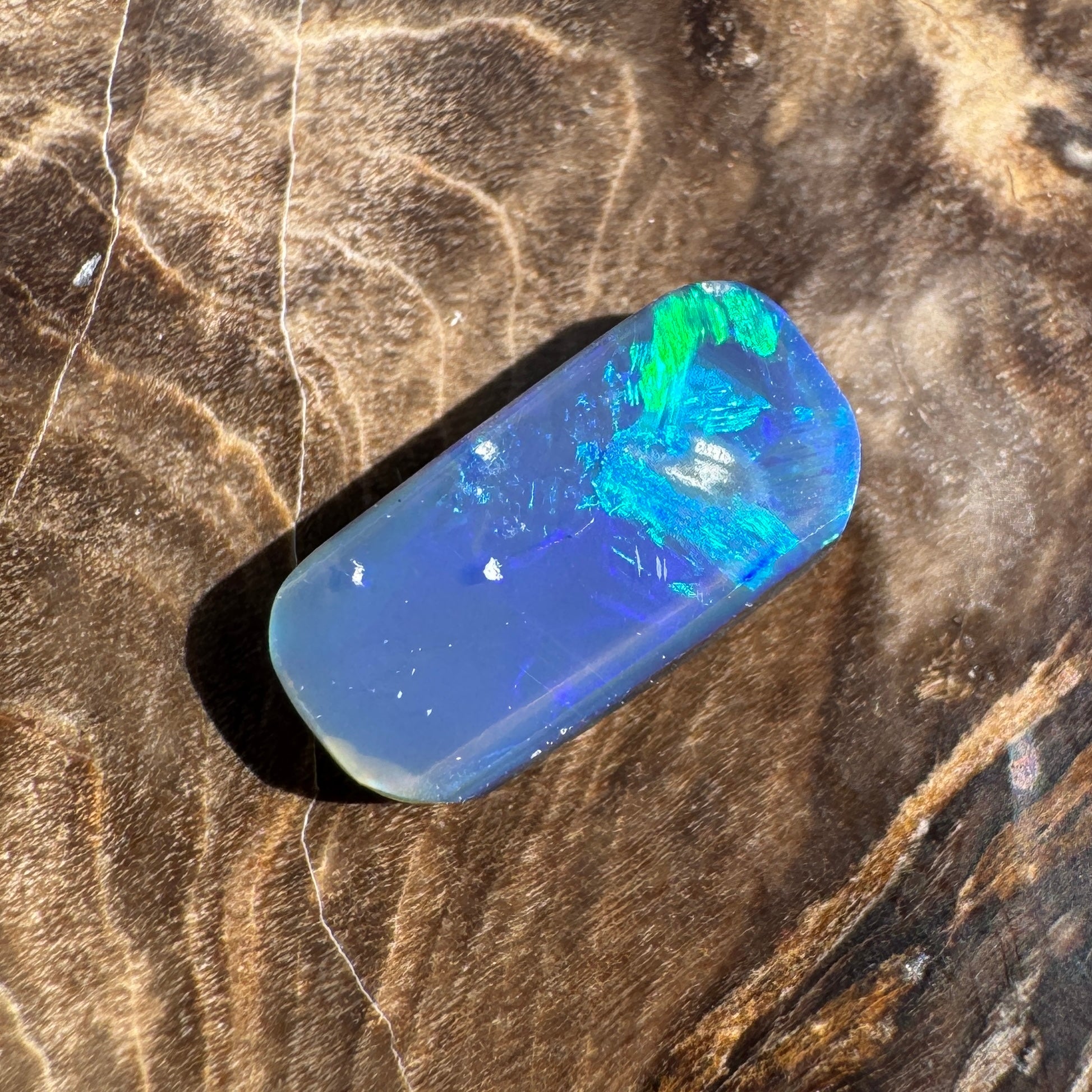 1ct Lightning Ridge Freeform Opal | Solid Australian Opal | Hand-Cut