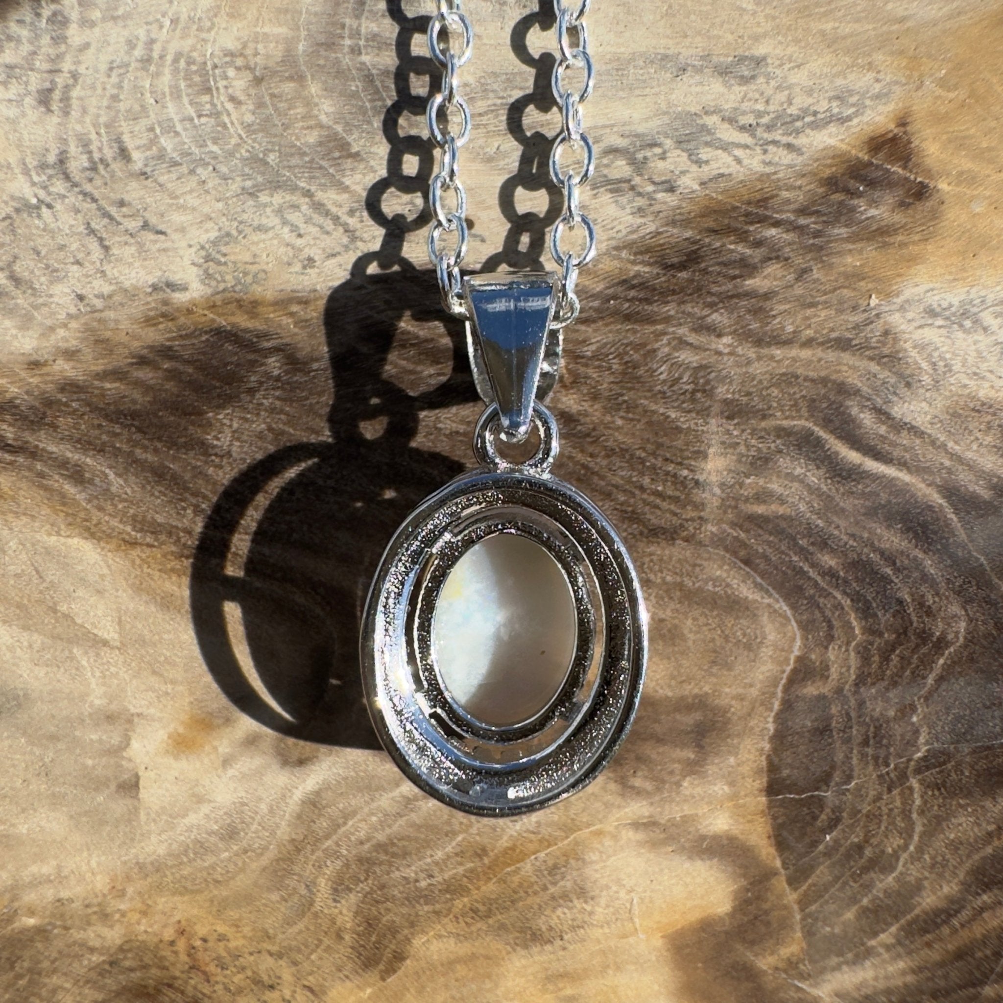 1ct Lightning Ridge Opal Pendant Necklace ~ 'Sundown Plains' | 925 Sterling Silver | Solid Australian Opal