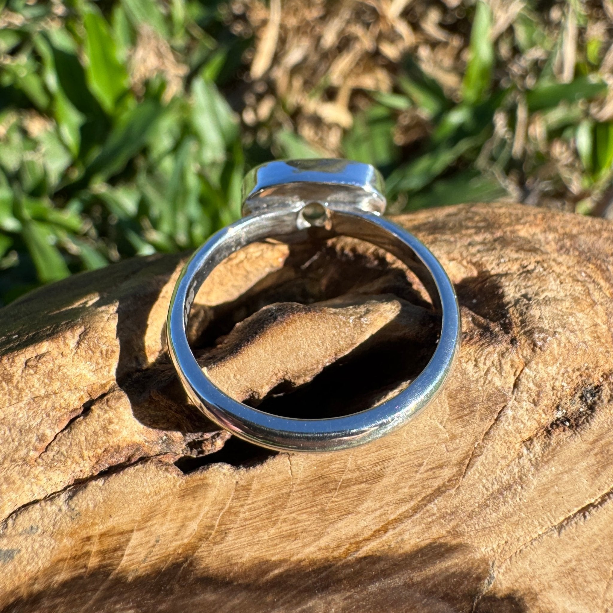 1ct Lightning Ridge Opal Ring ~ 'Warrumbungle Starfield' | 925 Sterling Silver | Solid Australian Opal