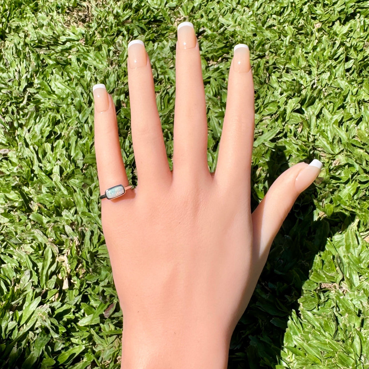 1ct Mintabie Opal Ring ~ 'Lake Argyle Mirage' | 925 Sterling Silver | Solid Australian Opal