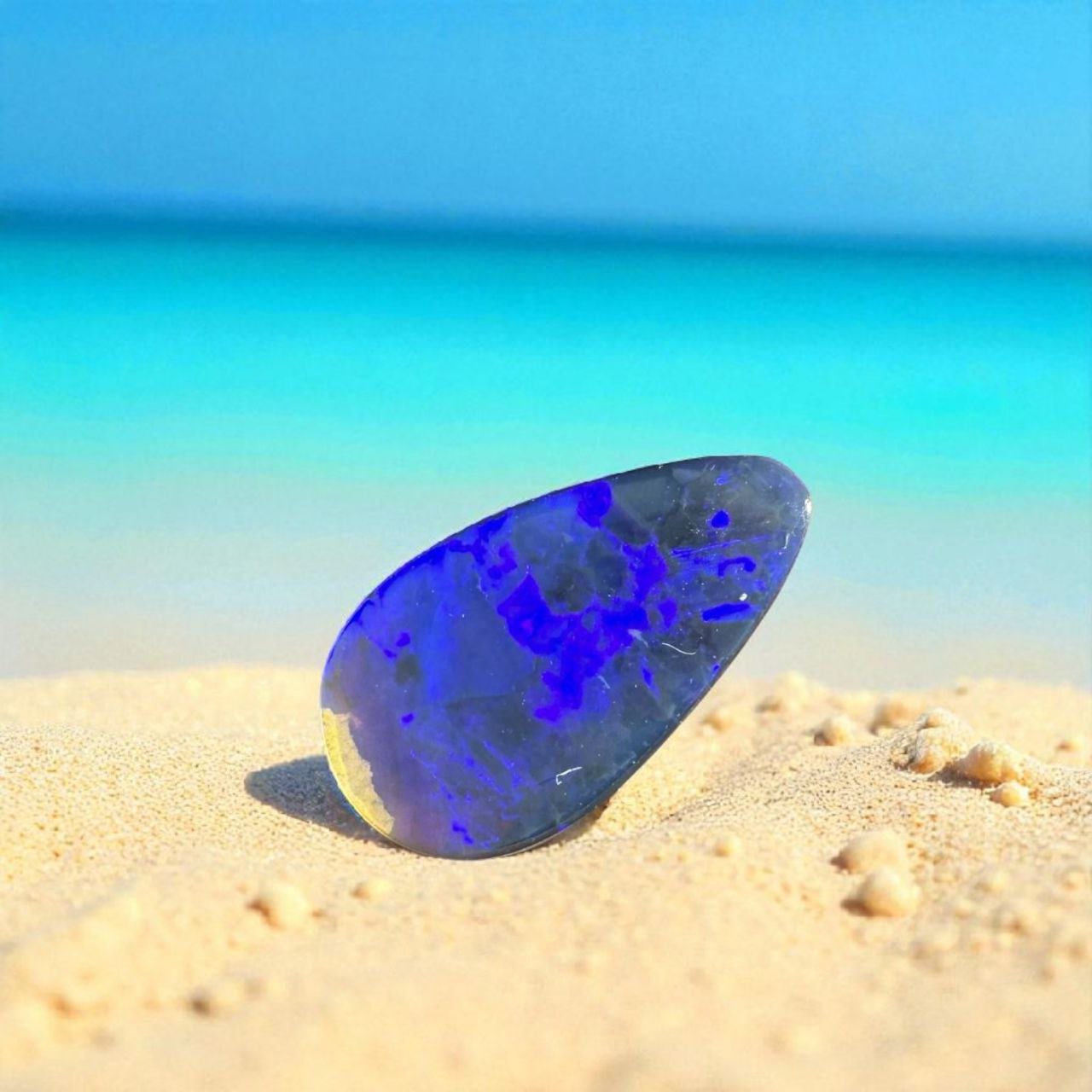 1ct Solid Lightning Ridge Semi Black Opal