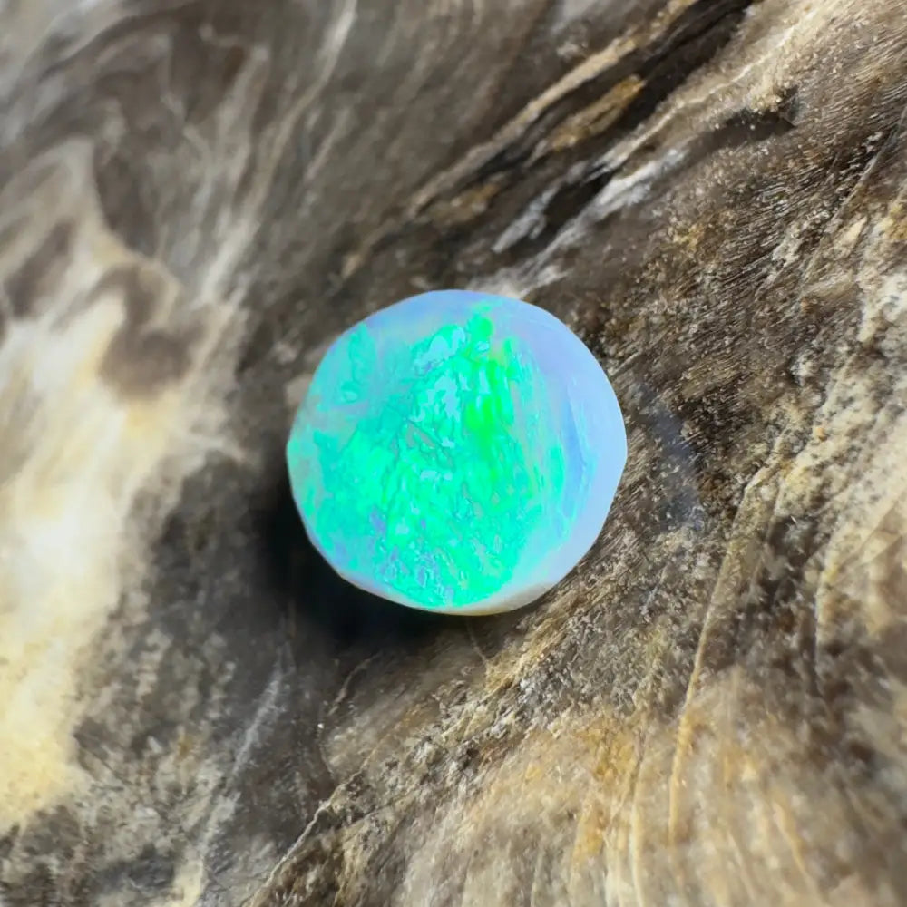 Iridescent opal cabochon.