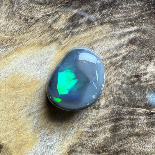 2.0ct Hand - Cut Solid Lightning Ridge Semi Black Opal