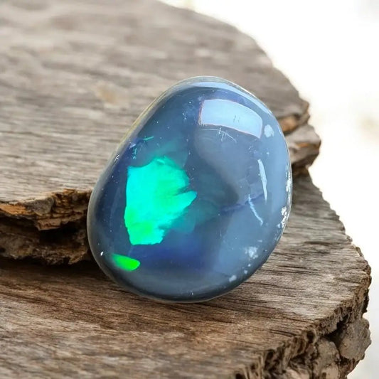 2.0ct Hand - Cut Solid Lightning Ridge Semi Black Opal