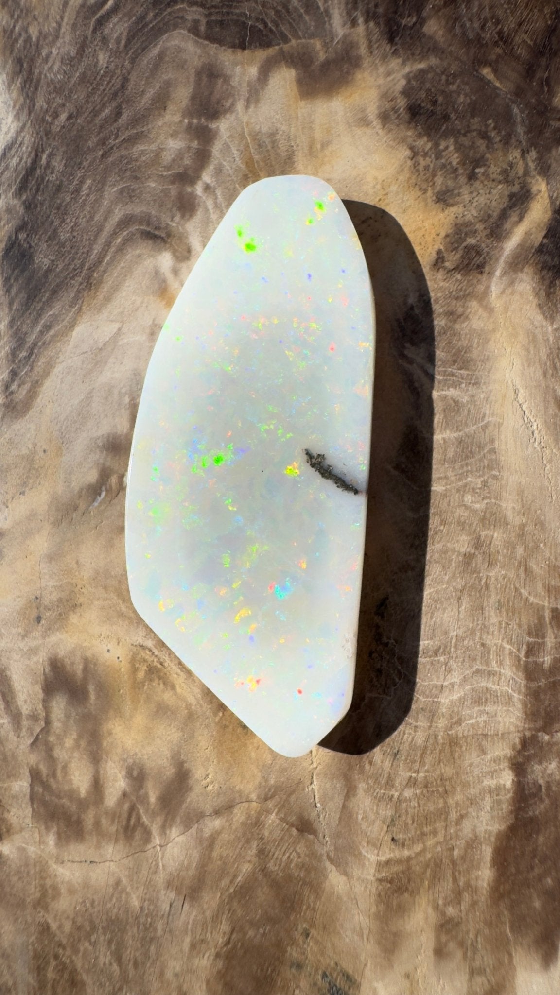 21.1ct Hand - cut Solid Australian Coober Pedy Opal