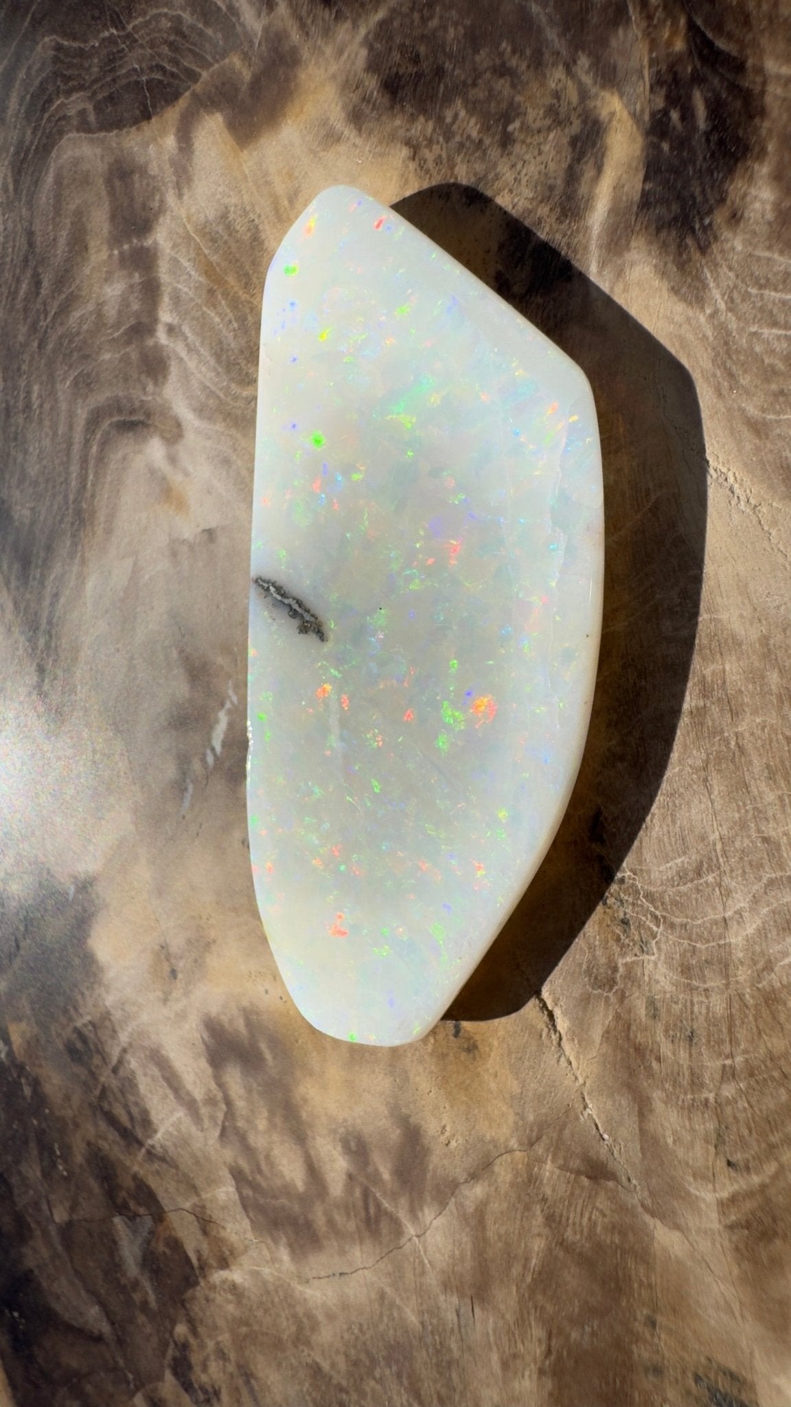 21.1ct Hand - cut Solid Australian Coober Pedy Opal