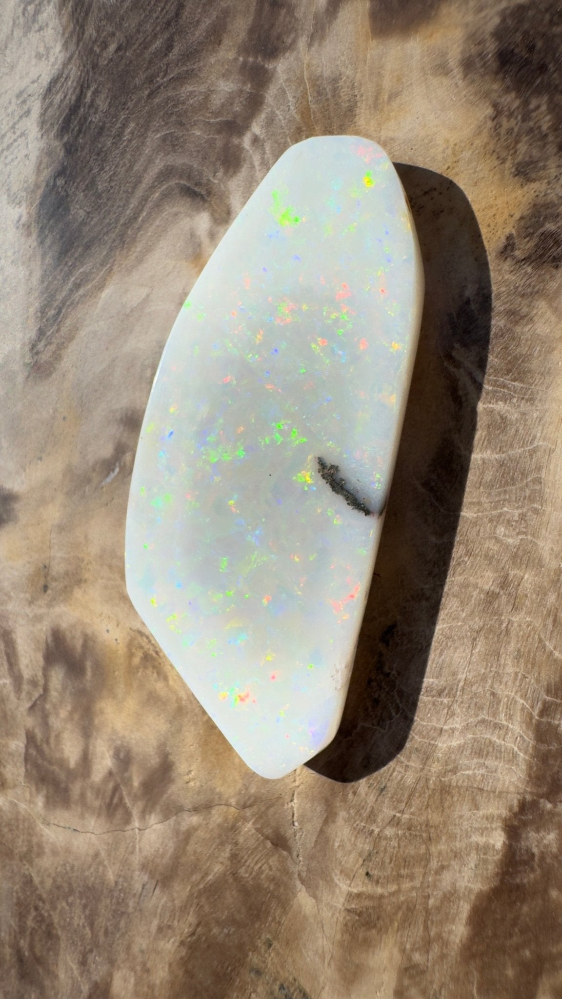 21.1ct Hand - cut Solid Australian Coober Pedy Opal
