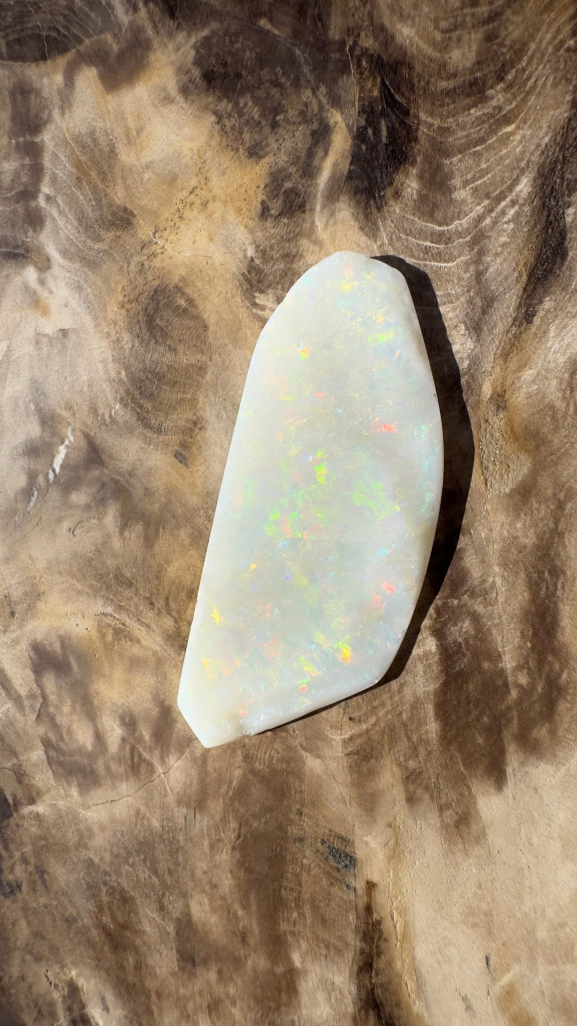 21.1ct Hand - cut Solid Australian Coober Pedy Opal