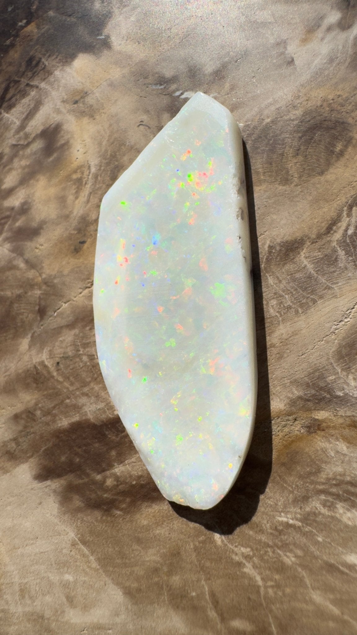 21.1ct Hand - cut Solid Australian Coober Pedy Opal