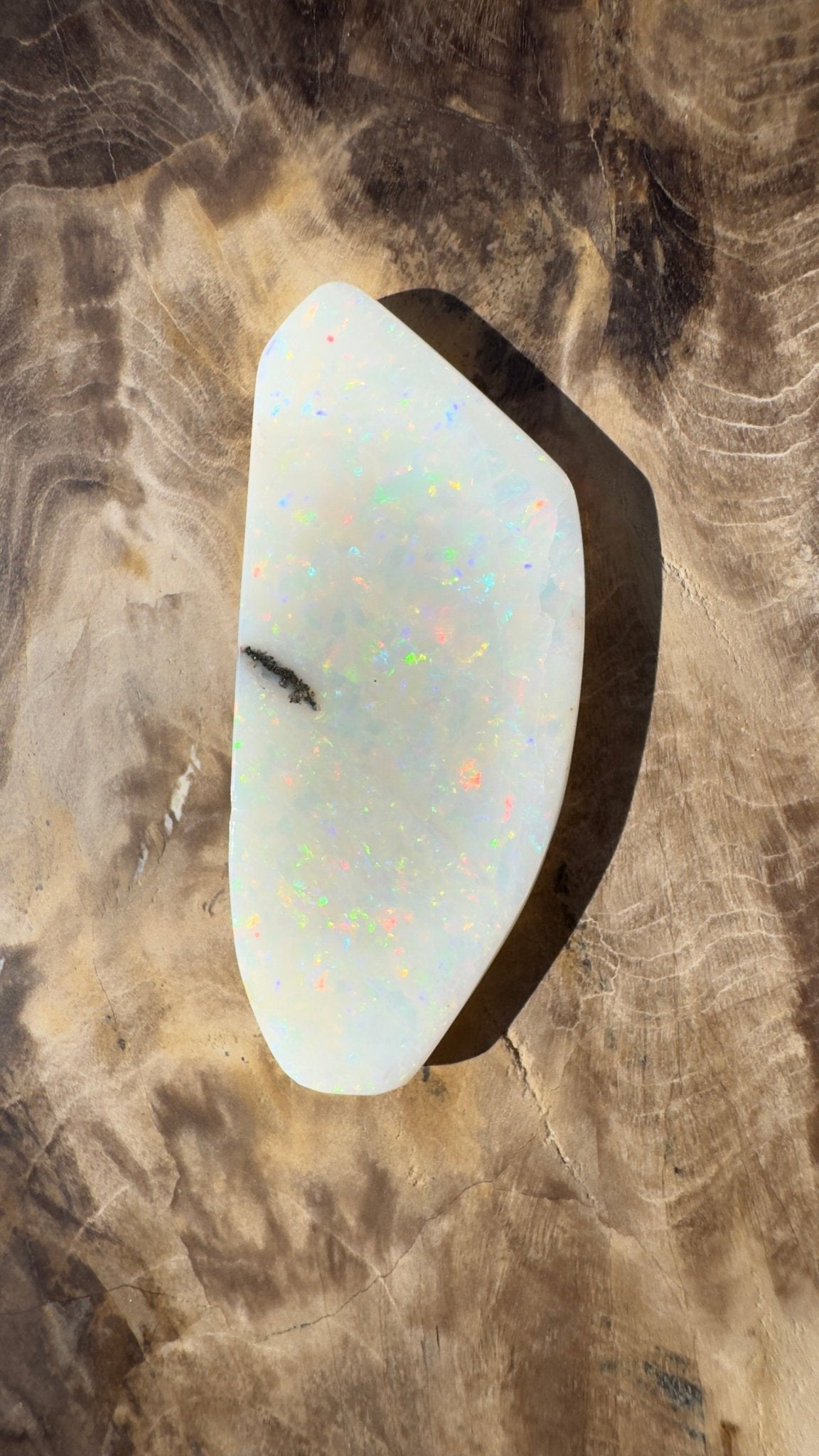 21.1ct Hand - cut Solid Australian Coober Pedy Opal