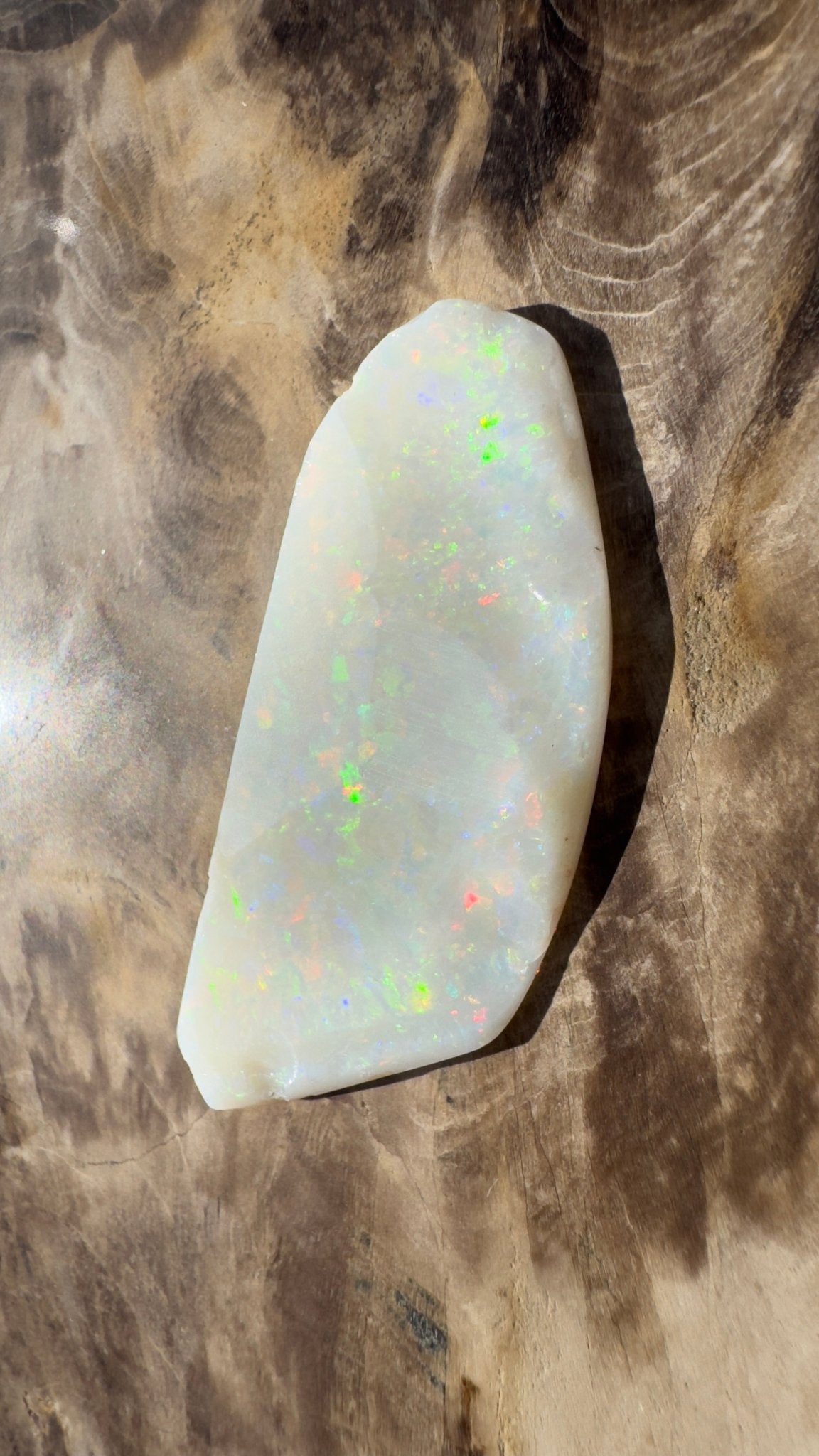 21.1ct Hand - cut Solid Australian Coober Pedy Opal