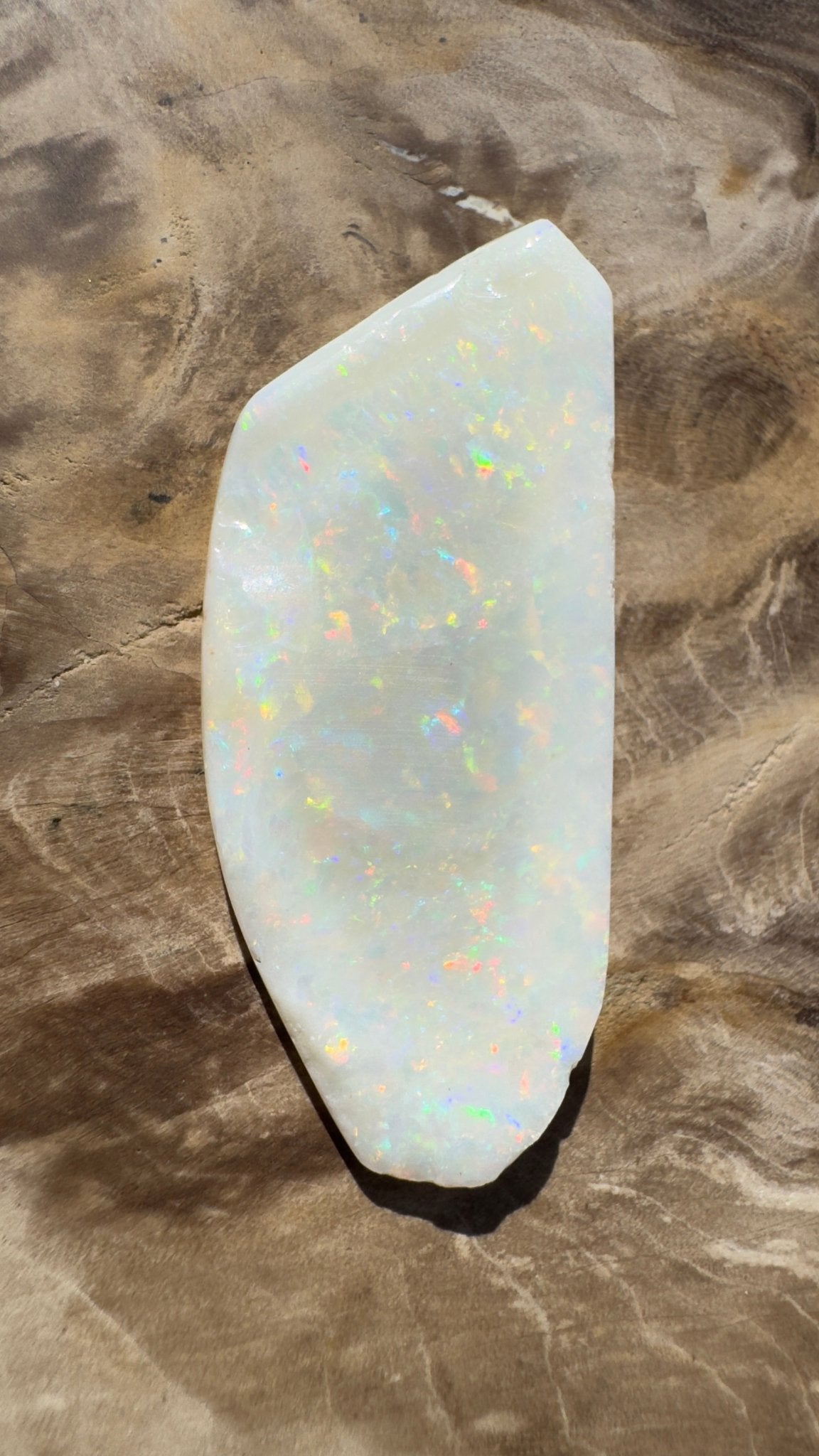 21.1ct Hand - cut Solid Australian Coober Pedy Opal