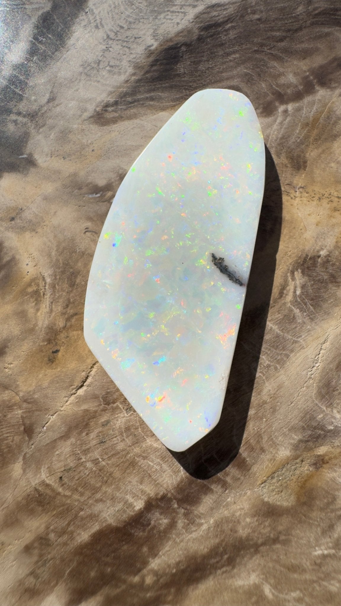 21.1ct Hand - cut Solid Australian Coober Pedy Opal